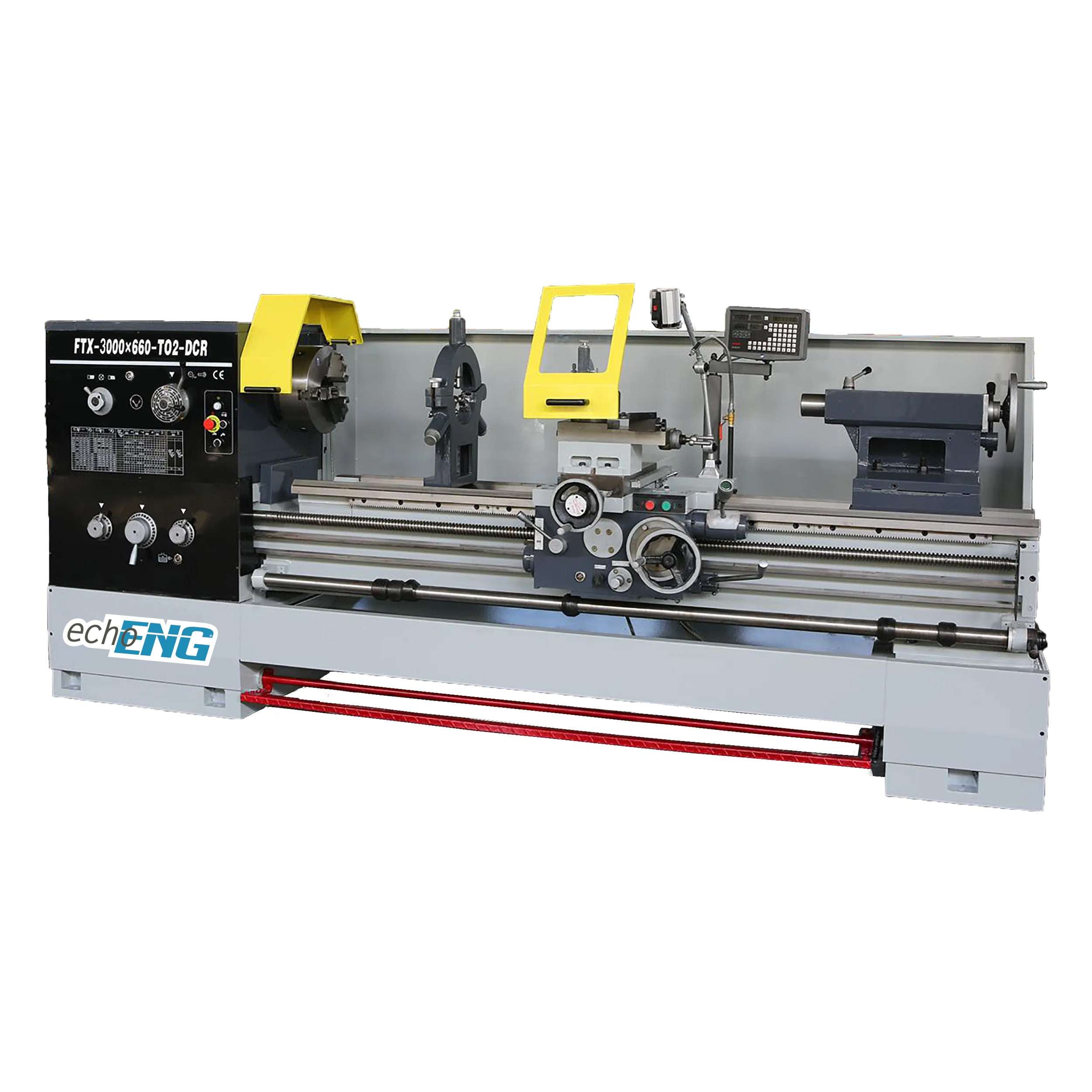 EchoENG 400V parallel lathe with digital display - FTX-3000X660-TO2 DCR