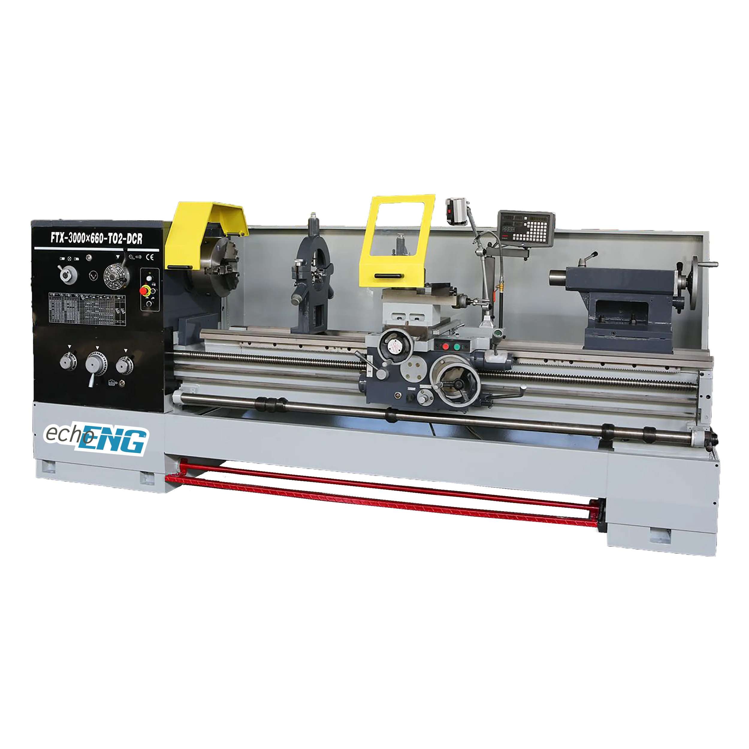 ENG PRO 400V parallel lathe with digital display - FTX-3000X660-TO2 DCR