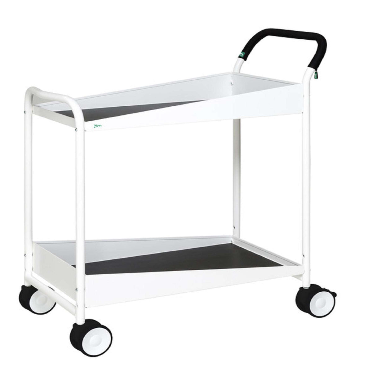 Weißer Konga-Wagen mit Bremse L x B x H (mm) 866 x 455 x 980 - Kongamek