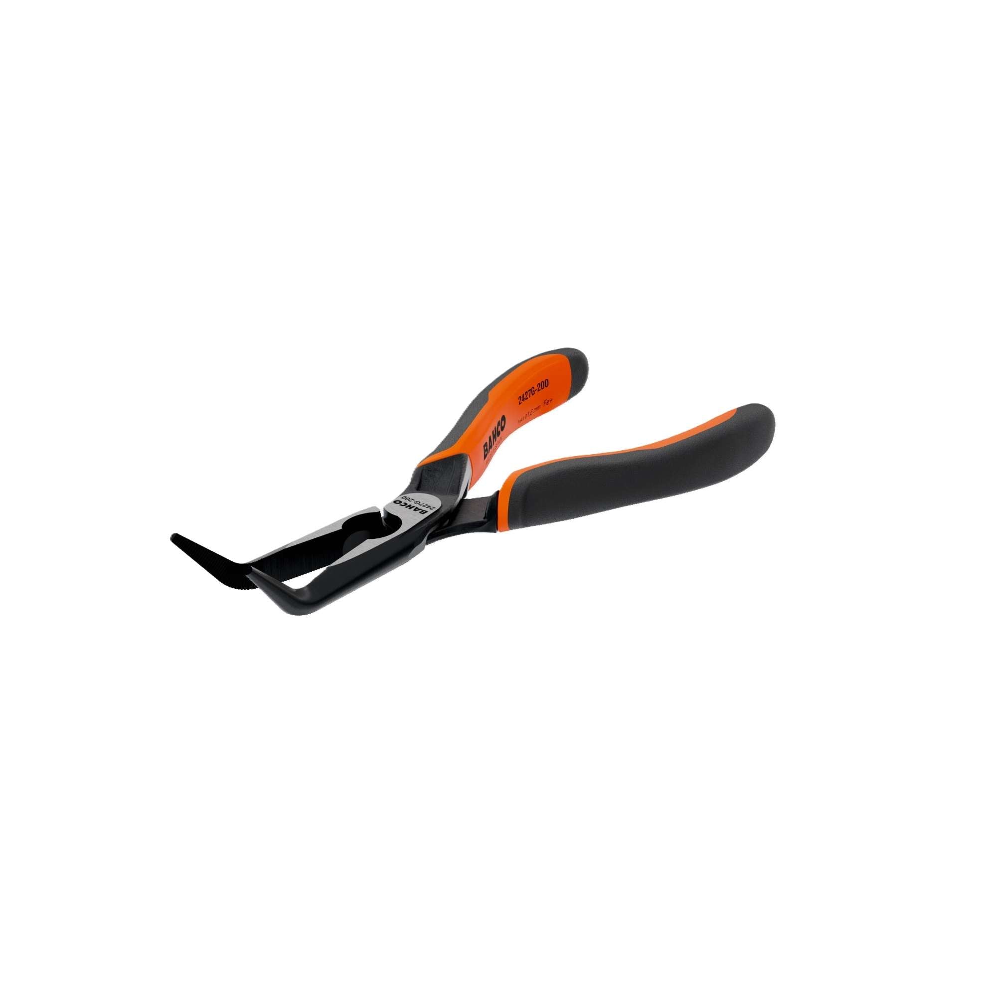 Long-nose pliers with 45 bent tip ERGO automatic opening Bahco