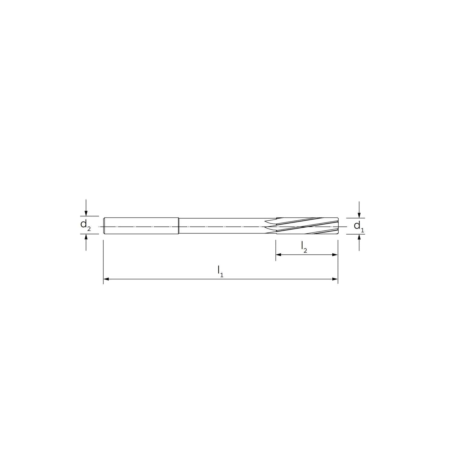 MDI machine reamer for general purpose DIN 8093 - ILIX