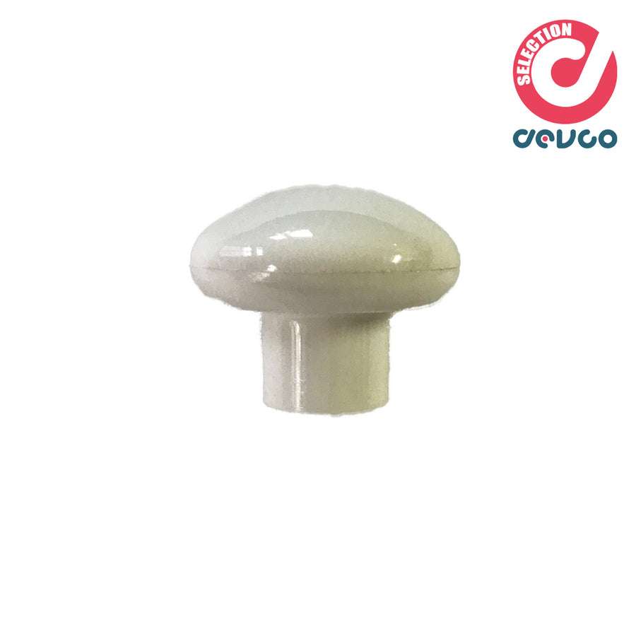 White knob diameter 30 mm - Minumet - 0100.03
