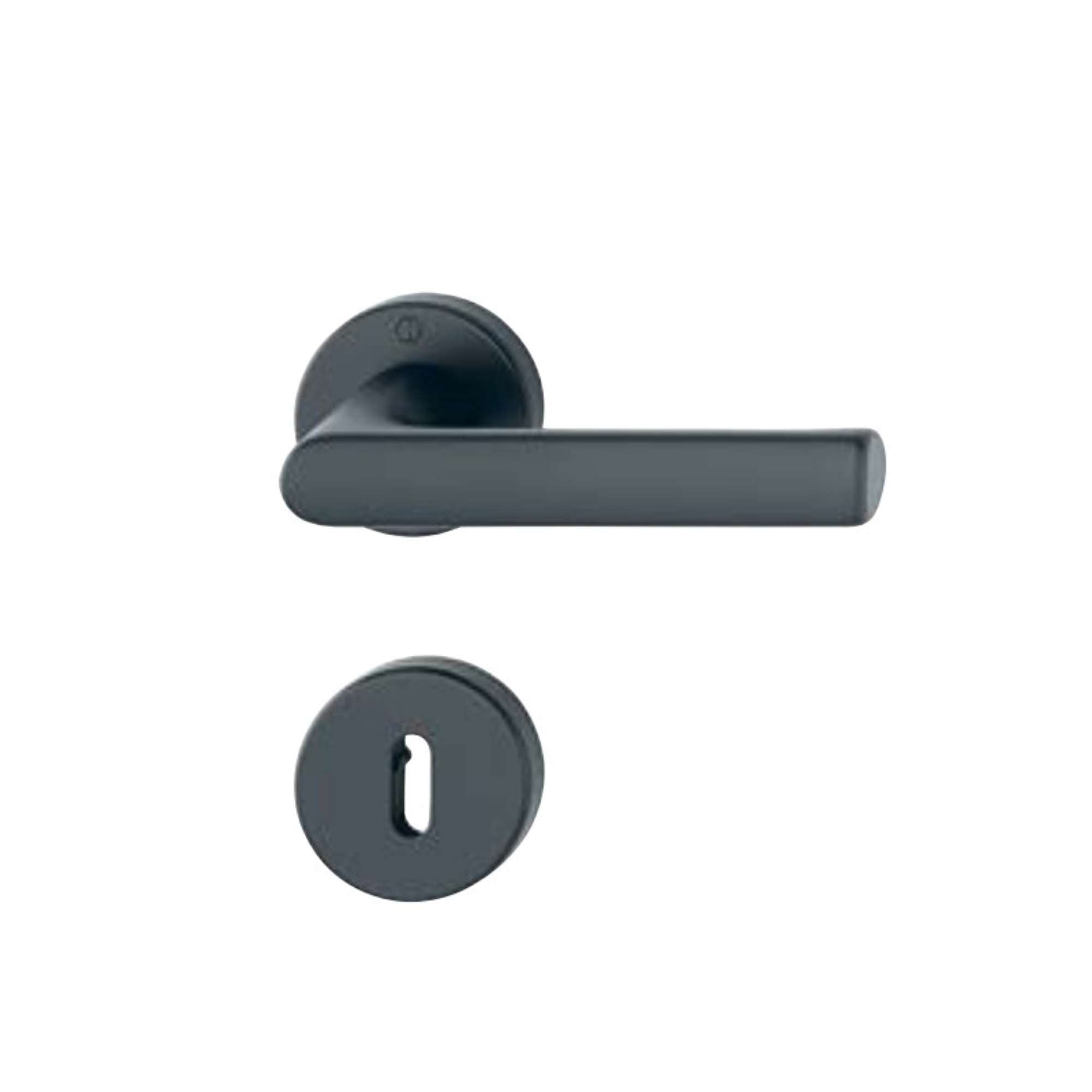 Scaled Handle/ Toilet Coat Hamburg F9714M Matte Black - Hoppe 11767753