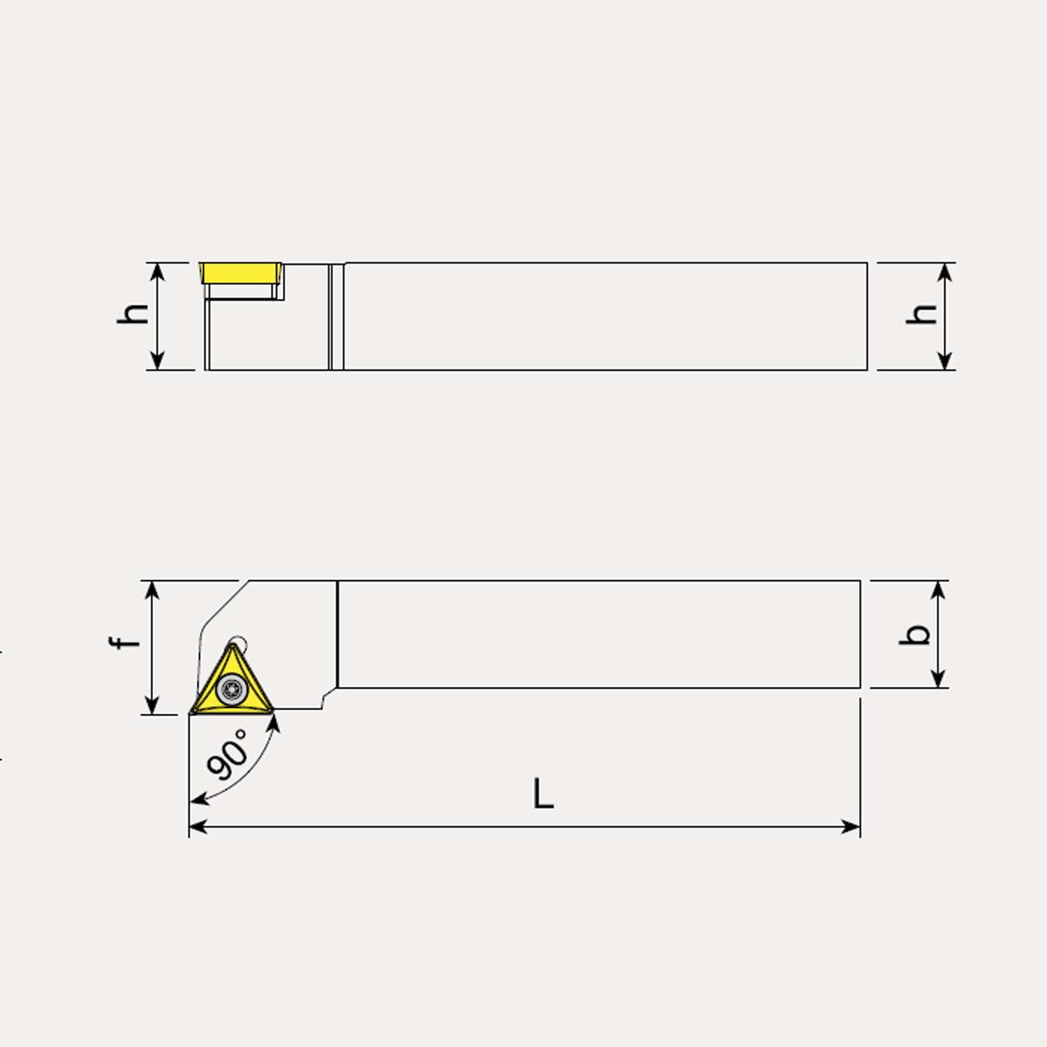 External Machining Toolholder, Right Hand - Positive Inserts - Talicarb STGCR