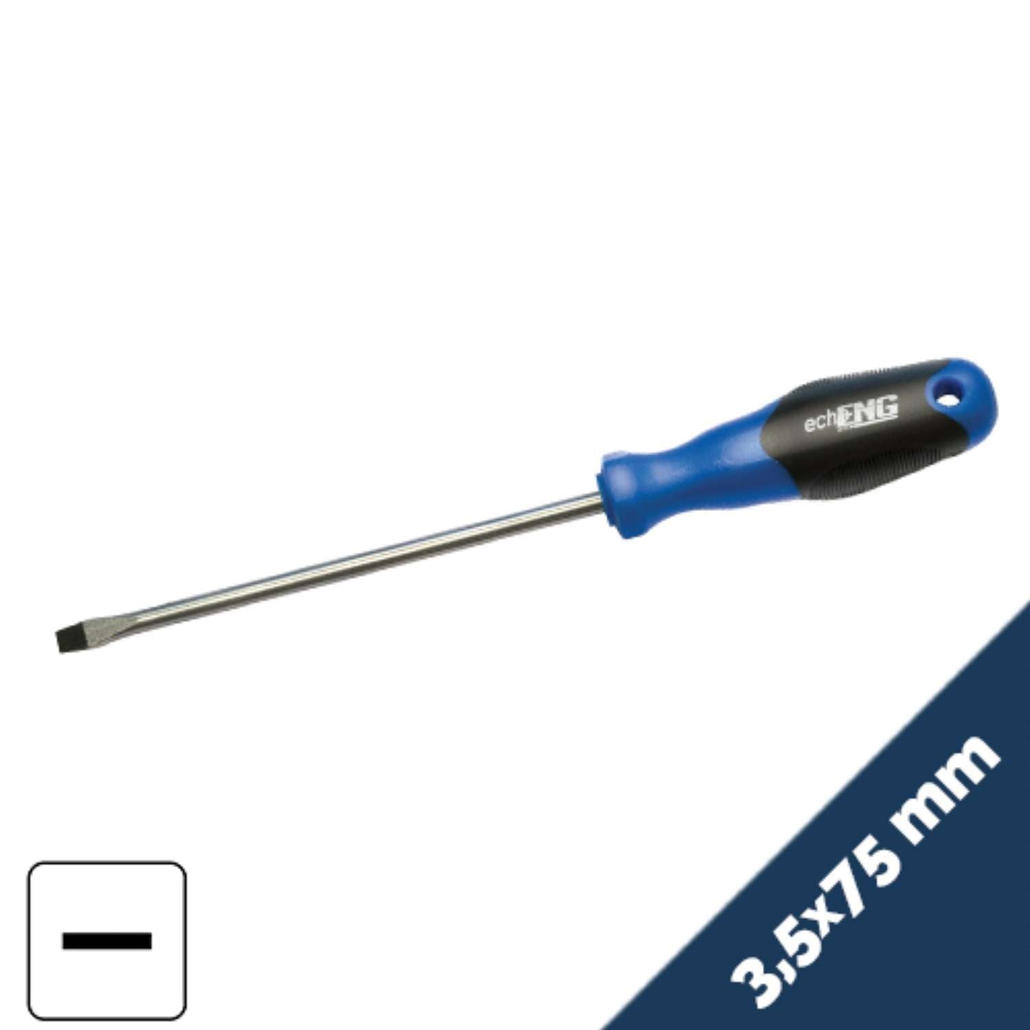 Flat screwdriver anti-slip handle, slotted screw 3,5x150mm -UM 10 T(375-815)