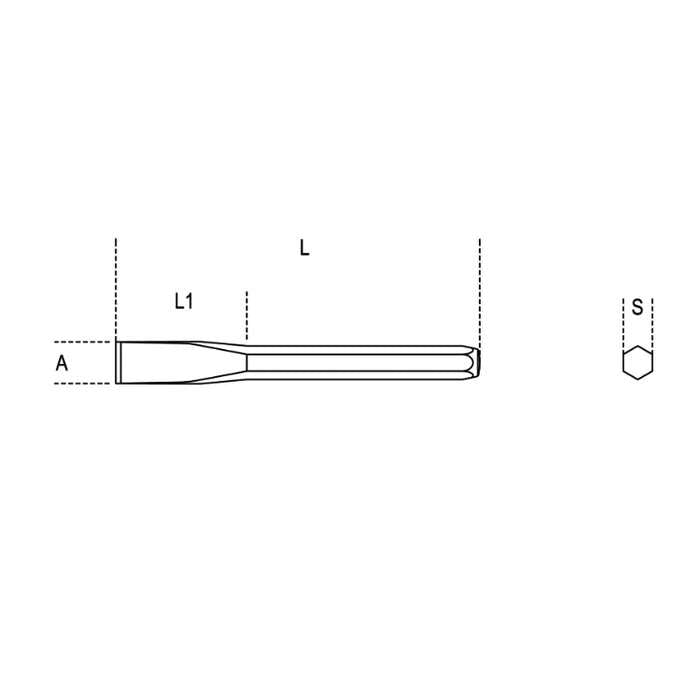 Flat Chisels L.150mm - 34 Beta