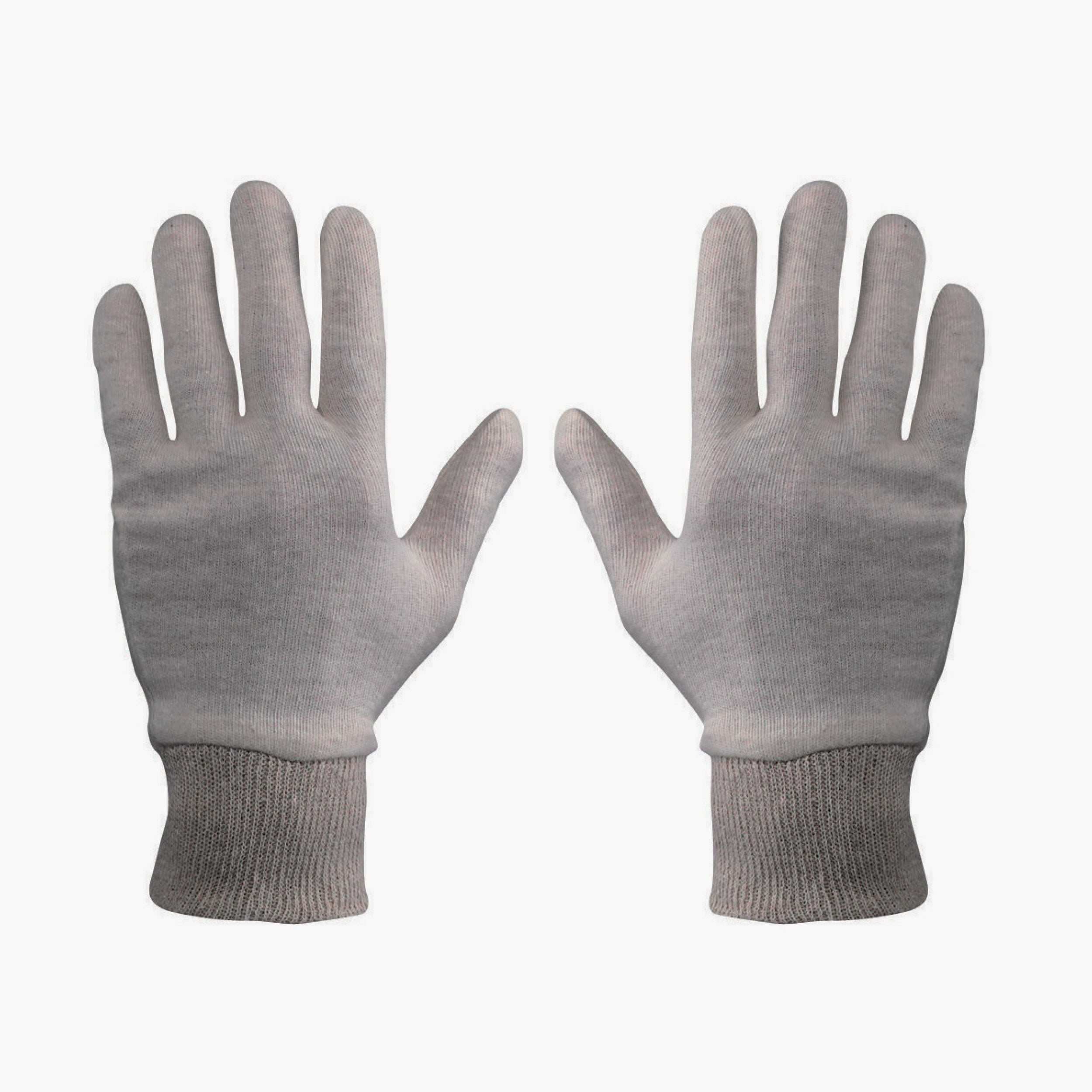 Cotton knit cuff gloves - 12pcs