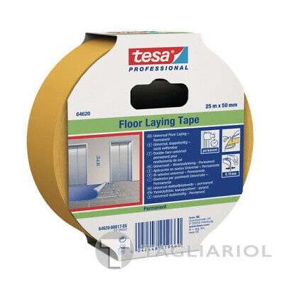 White tape 25mmX25m double-sided adhesive tape for universal use - TESA 64620