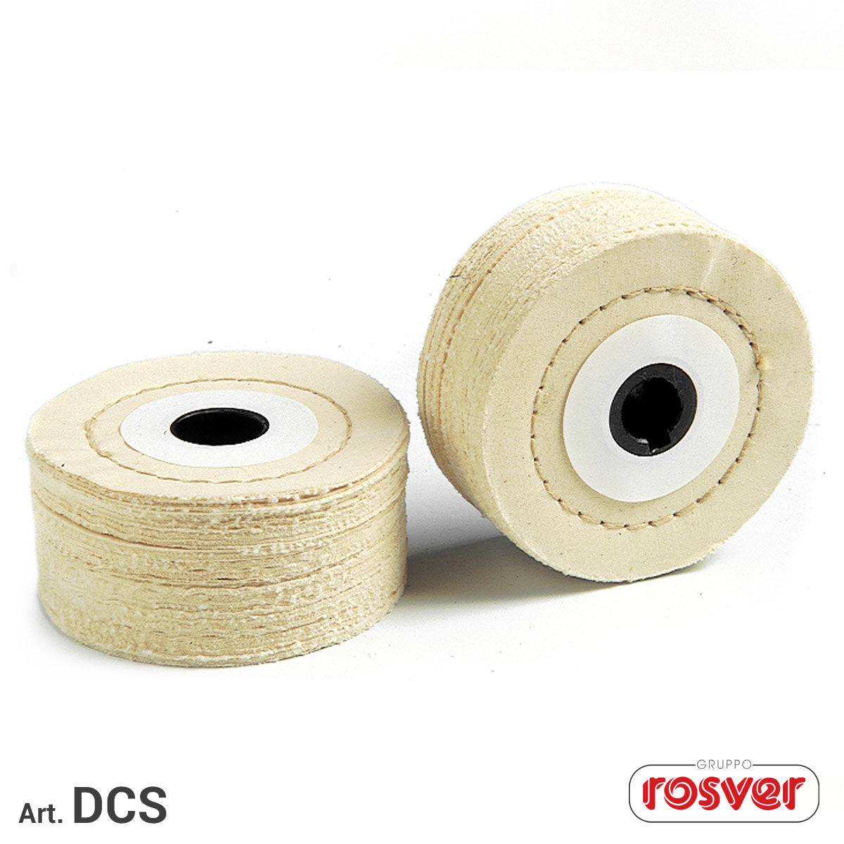 Special Cotton Wheels Rosver -.DCS D.110x50 f.19.1 T.580 - Conf.2pz