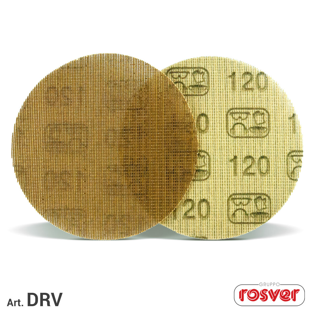 Tear-off discs on the net - D.150mm grane (60-800) - Rosver - DRV150 - Conf.50pz