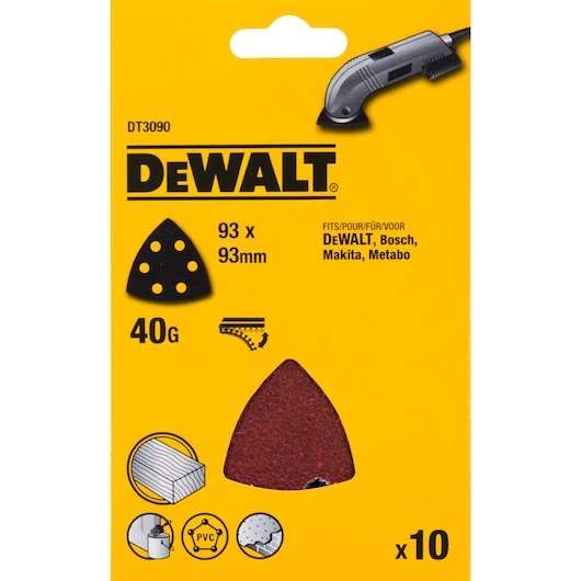 DEWALT sandpaper grit 40 triang DT3090-QZ