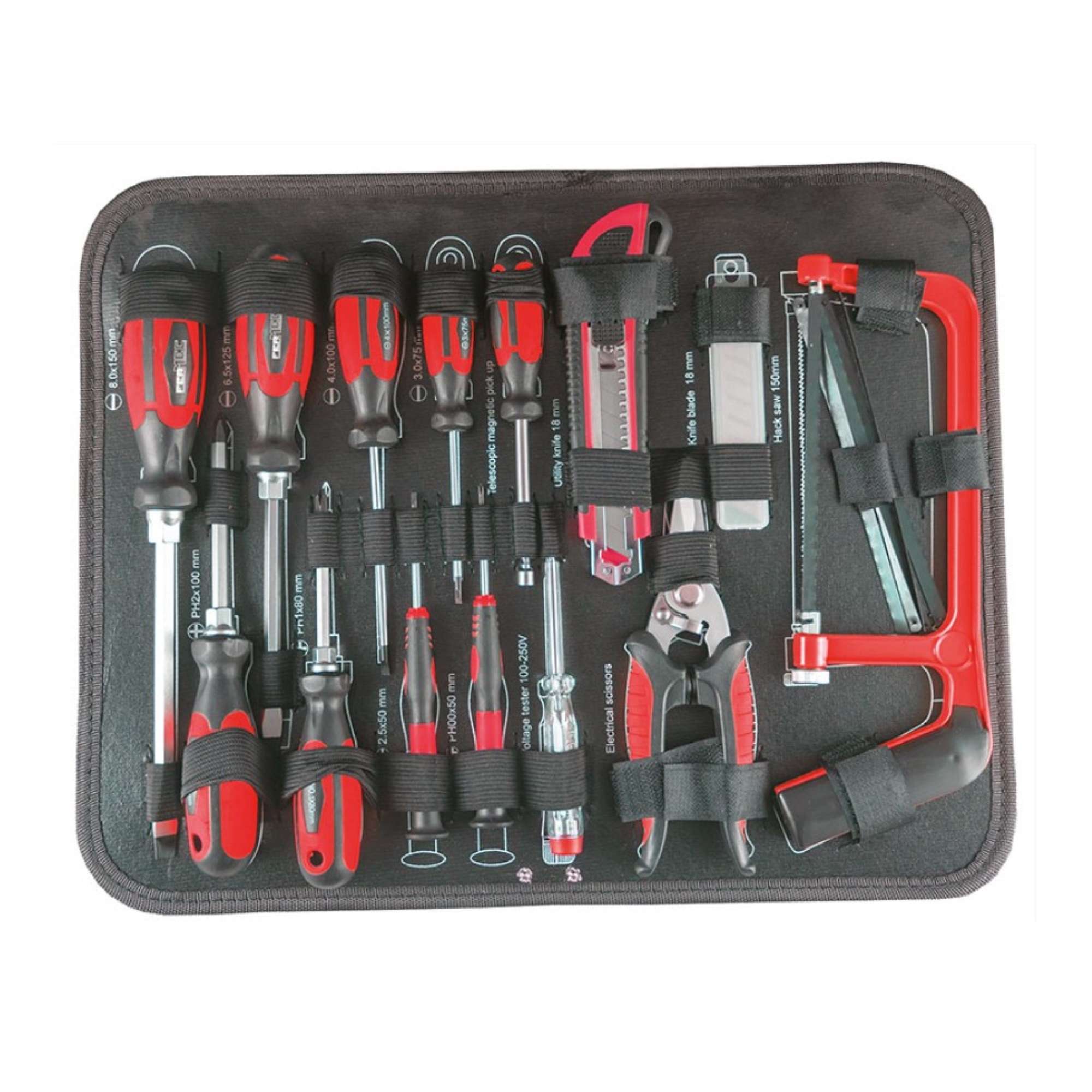 Aluminum trolley case with 159 tools - Fermec FM 53159