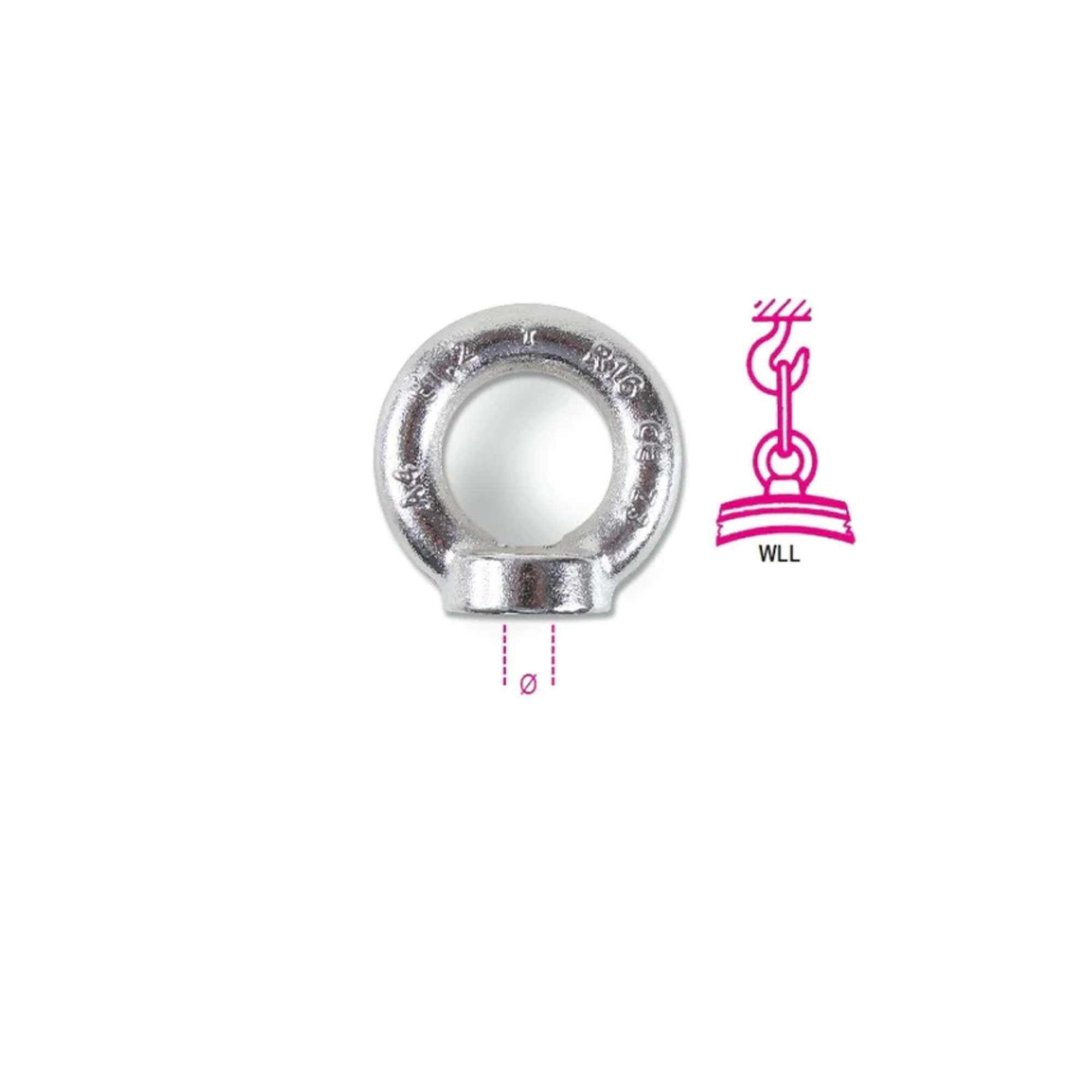 Eyebolt for lifting female DIN 582 24 MA ZB Beta
