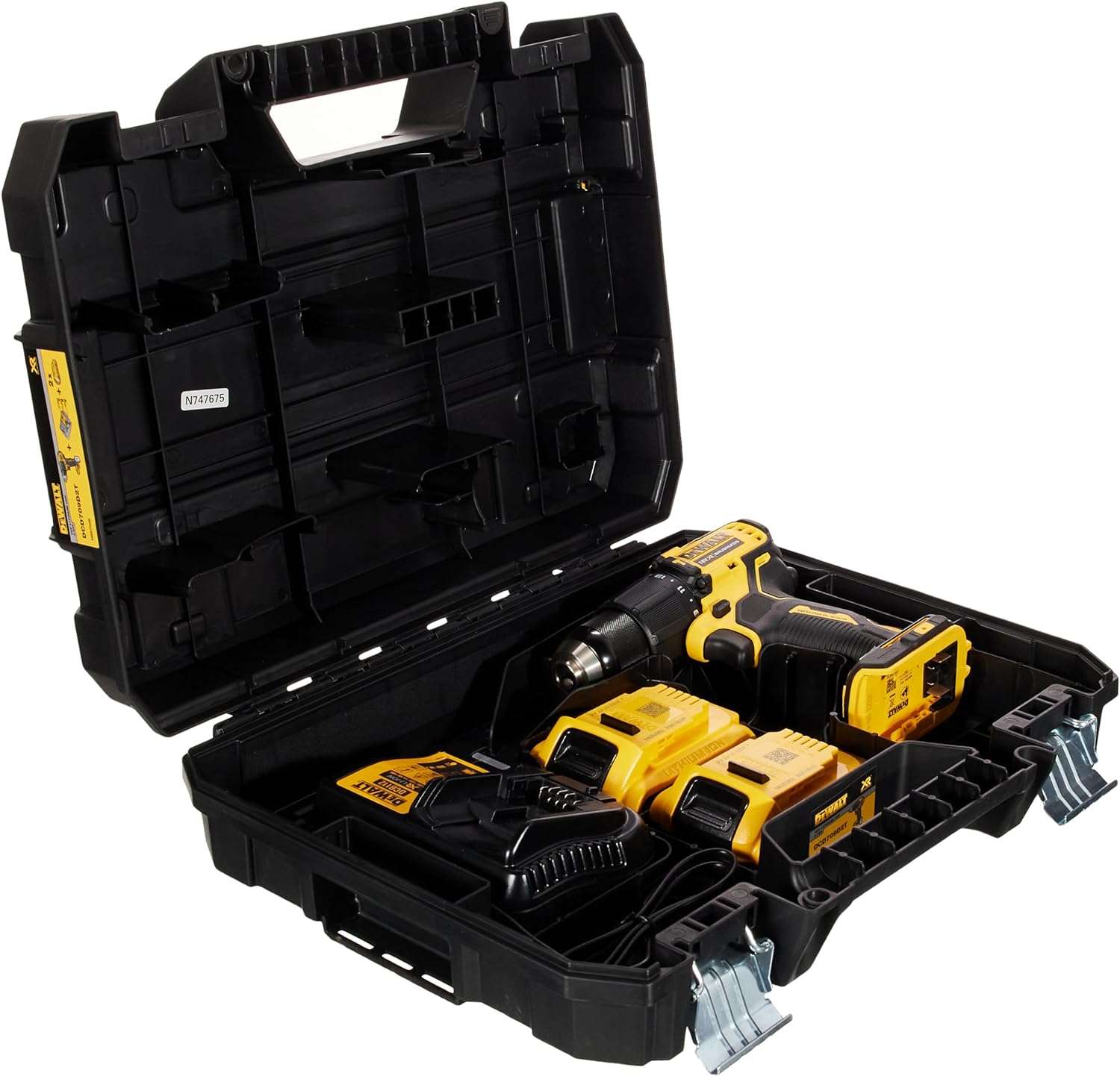 Hammer drill driver with 2 x 2.0Ah batteries - Dewalt DCD709D2T-QW