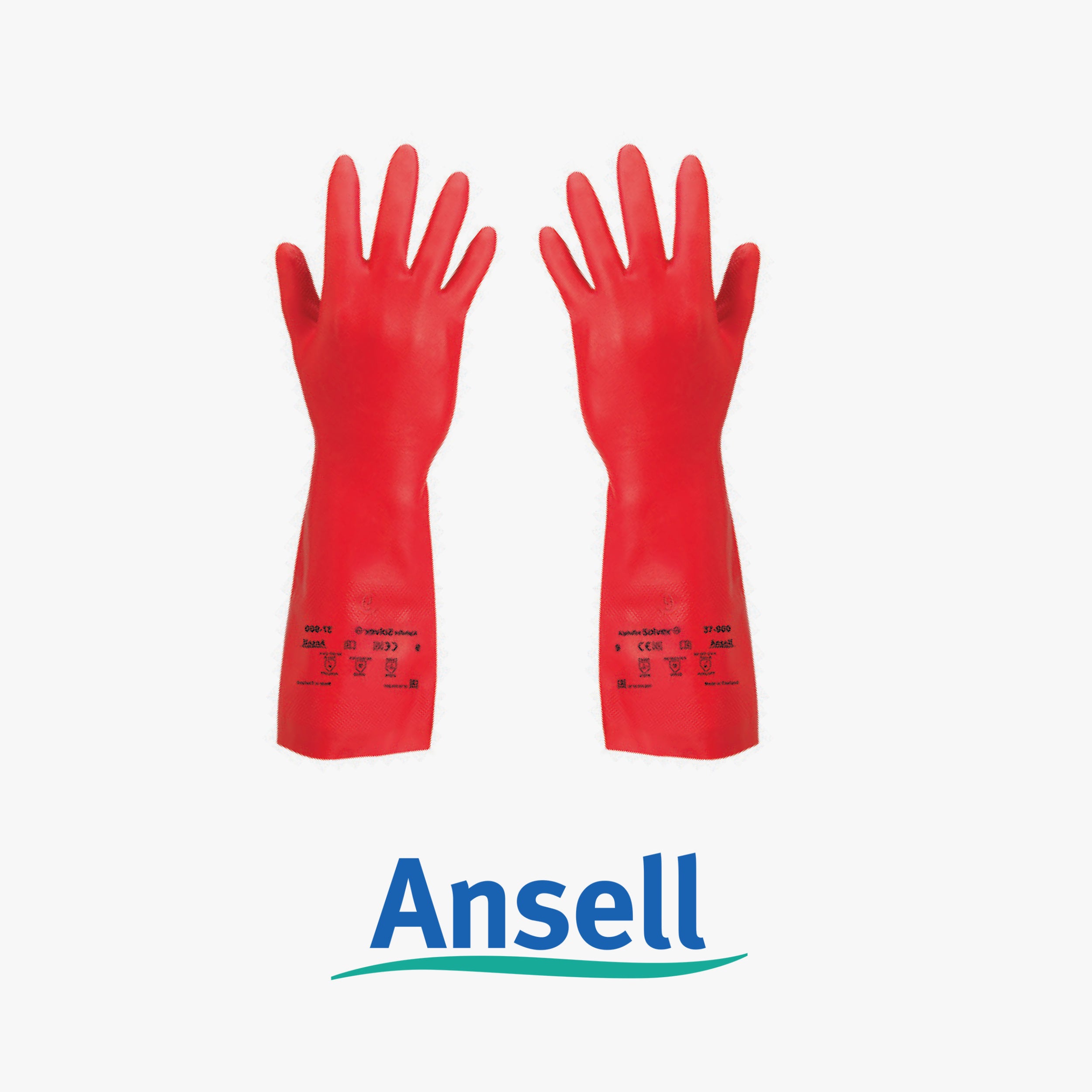Solvex premium red gloves 38cm - 12pcs