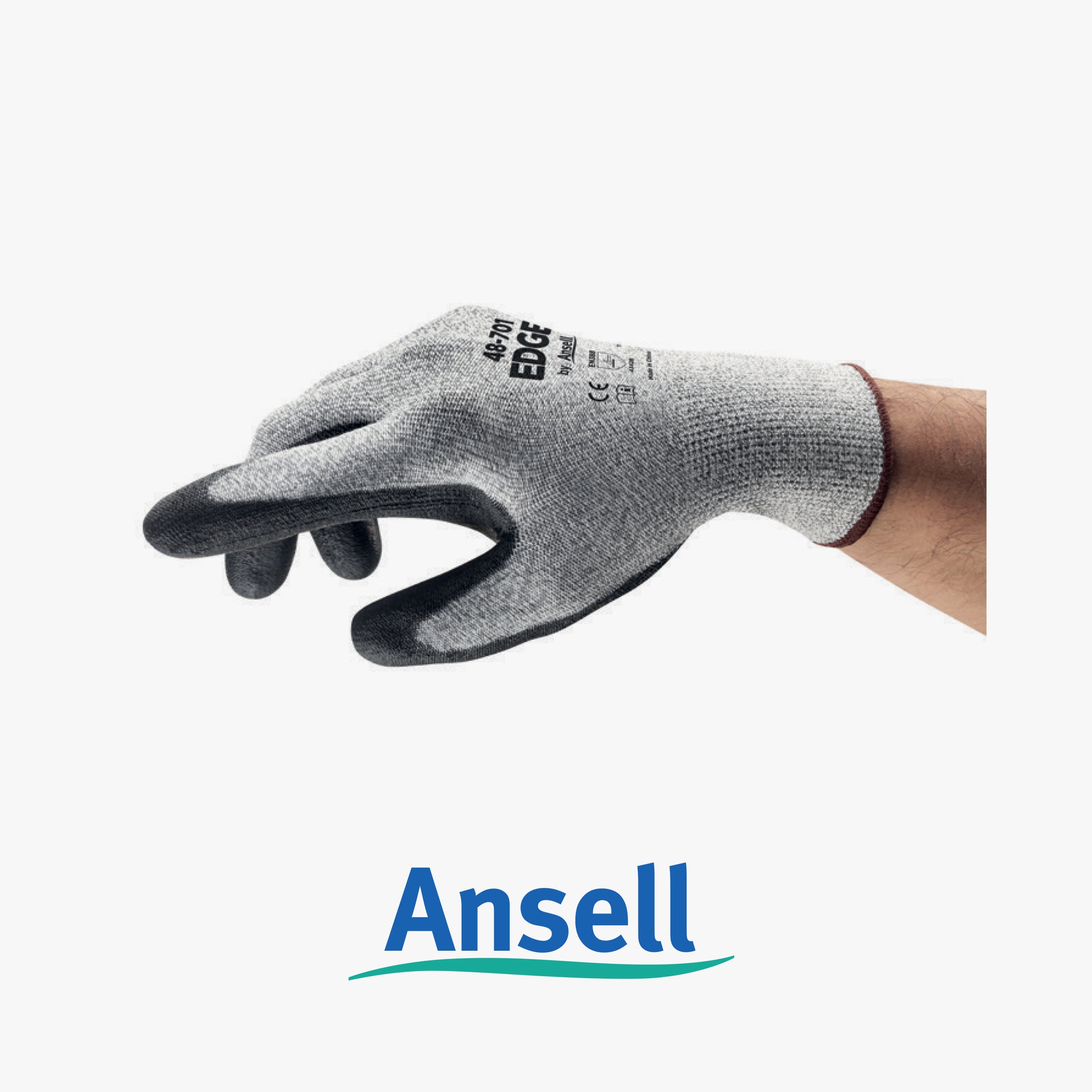 Edge cut-resistant gloves 4342B polyurethane coating - 12pcs