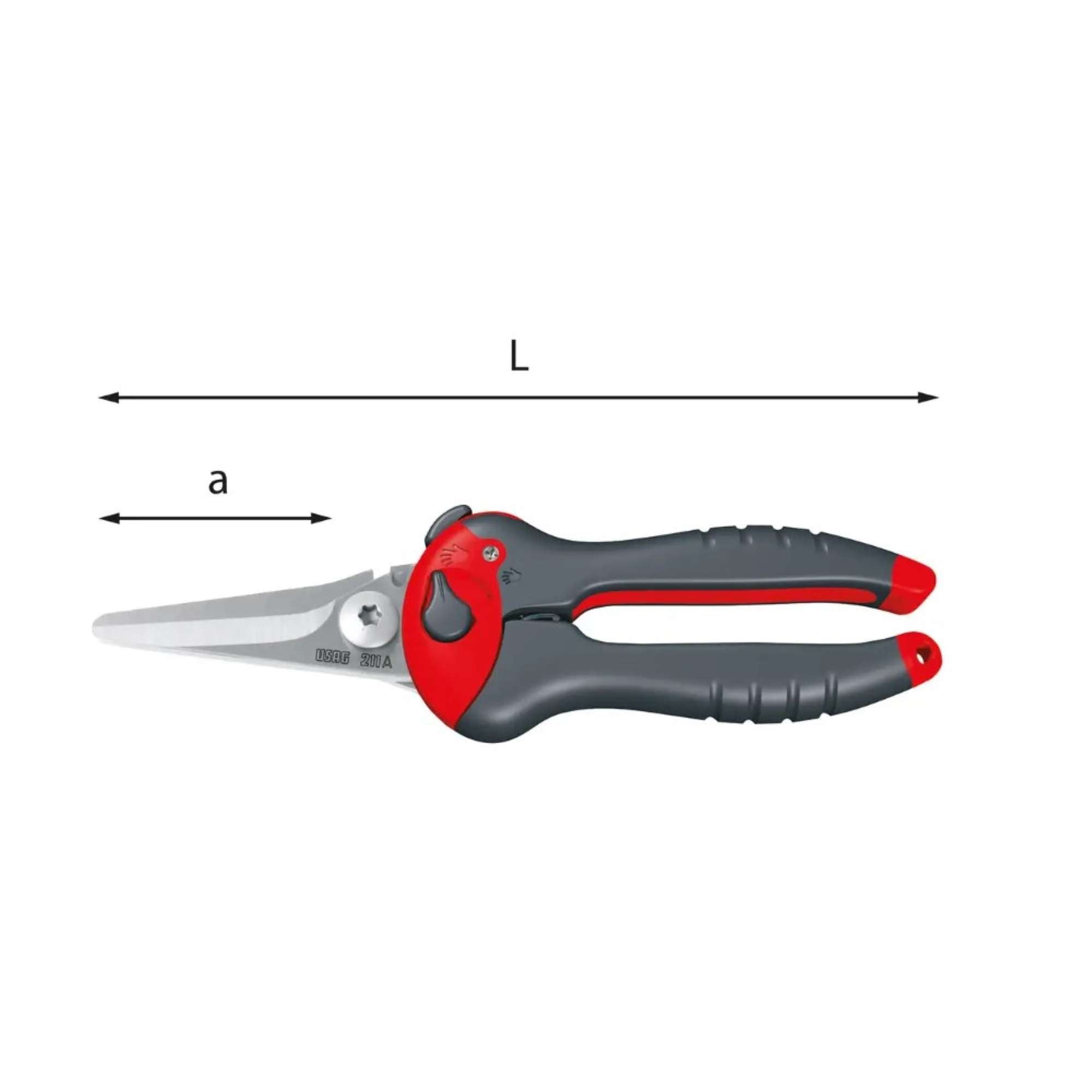 Multipurpose Scissor with Non-Slip Micro-Toothing - 211 A Usag U02110001