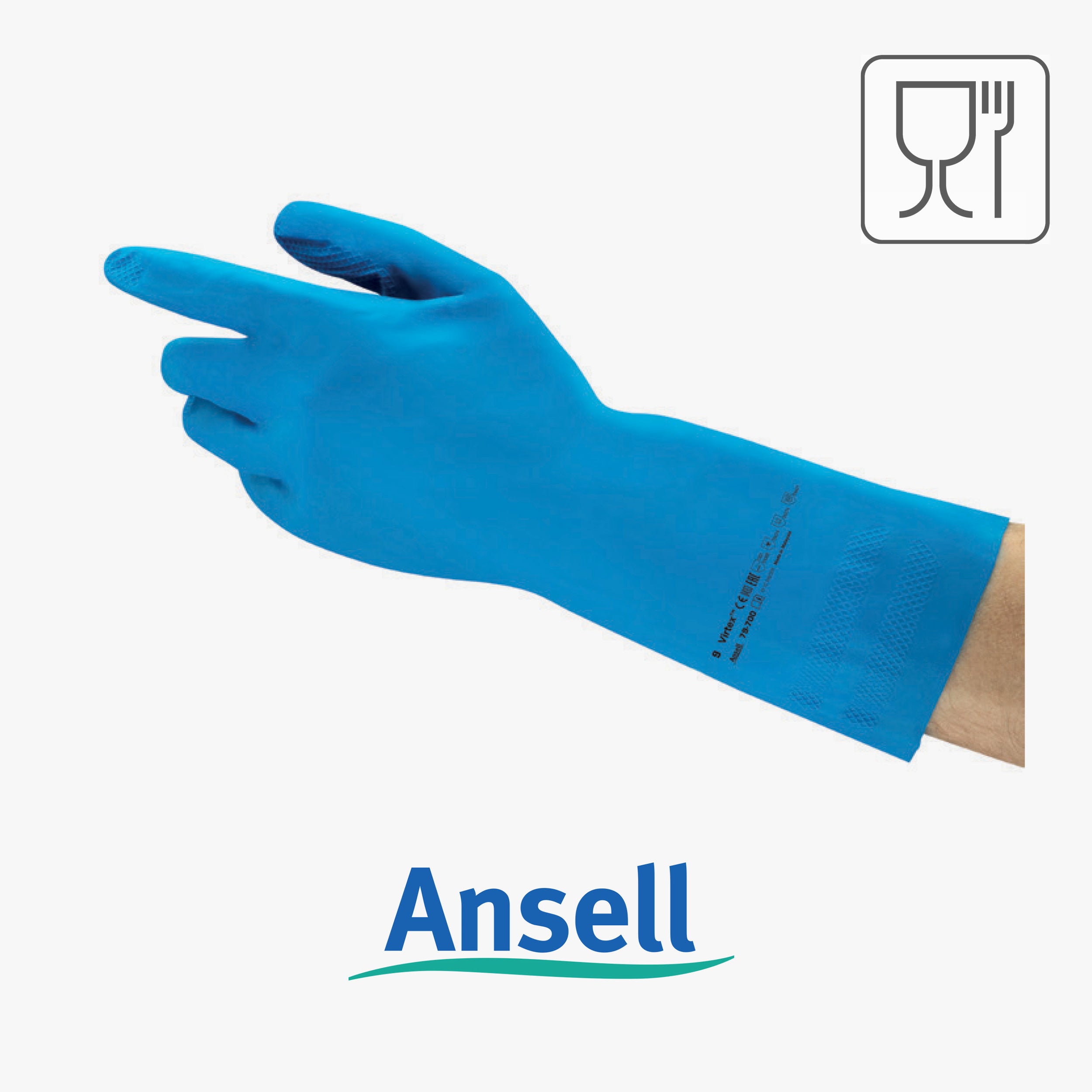 Waterproof nitrile virtex gloves - 50pcs (7 and 8sizes 12pcs)