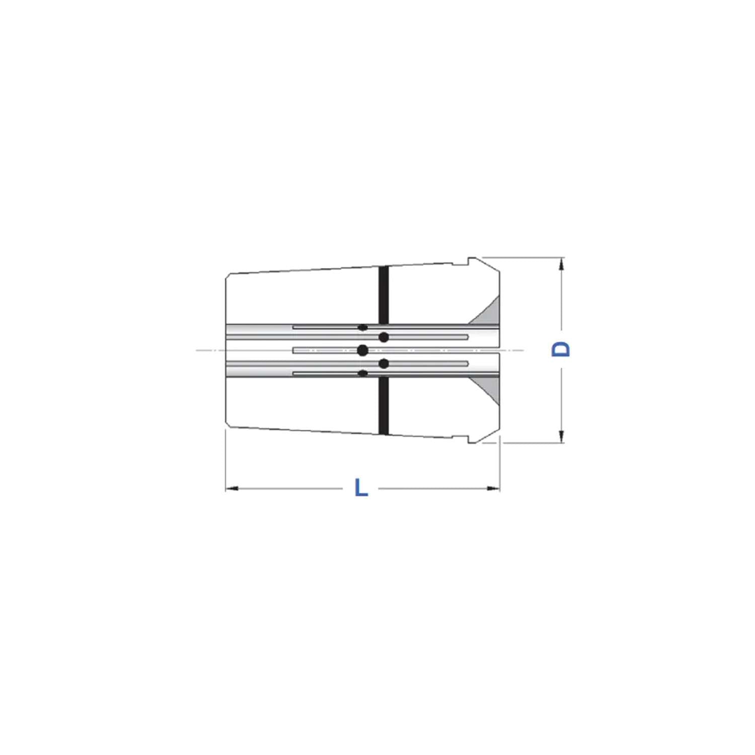 EOC 25 RF Watertight Clamp DIN 6388 ISO 10897 - Gait 0769RF (3,0-25,0)