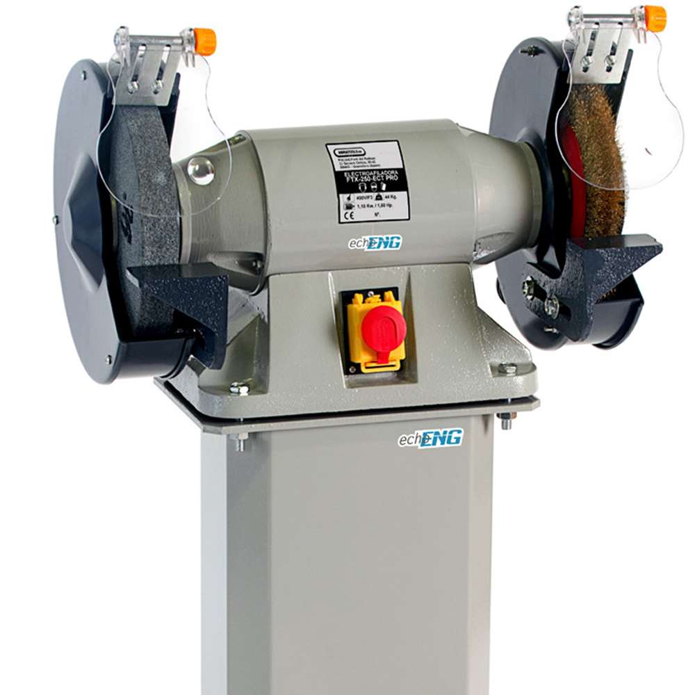 Bench grinder FTX-250-ECT PRO 1,1-1,5 kW 400V - ENG PRO