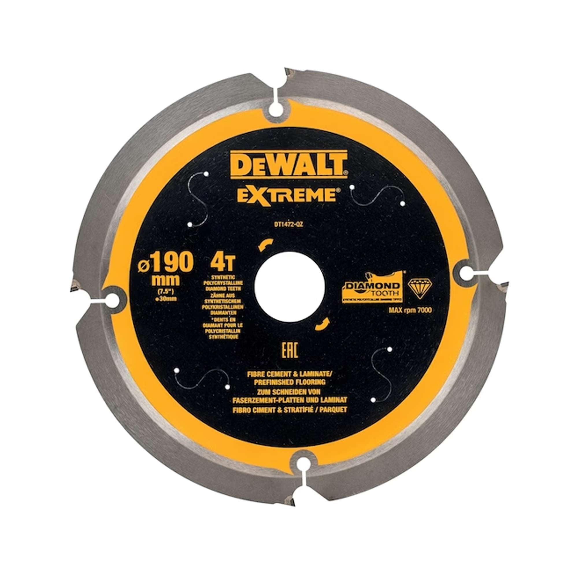 Dewalt Fibrecement Blade Dt1472-Qz