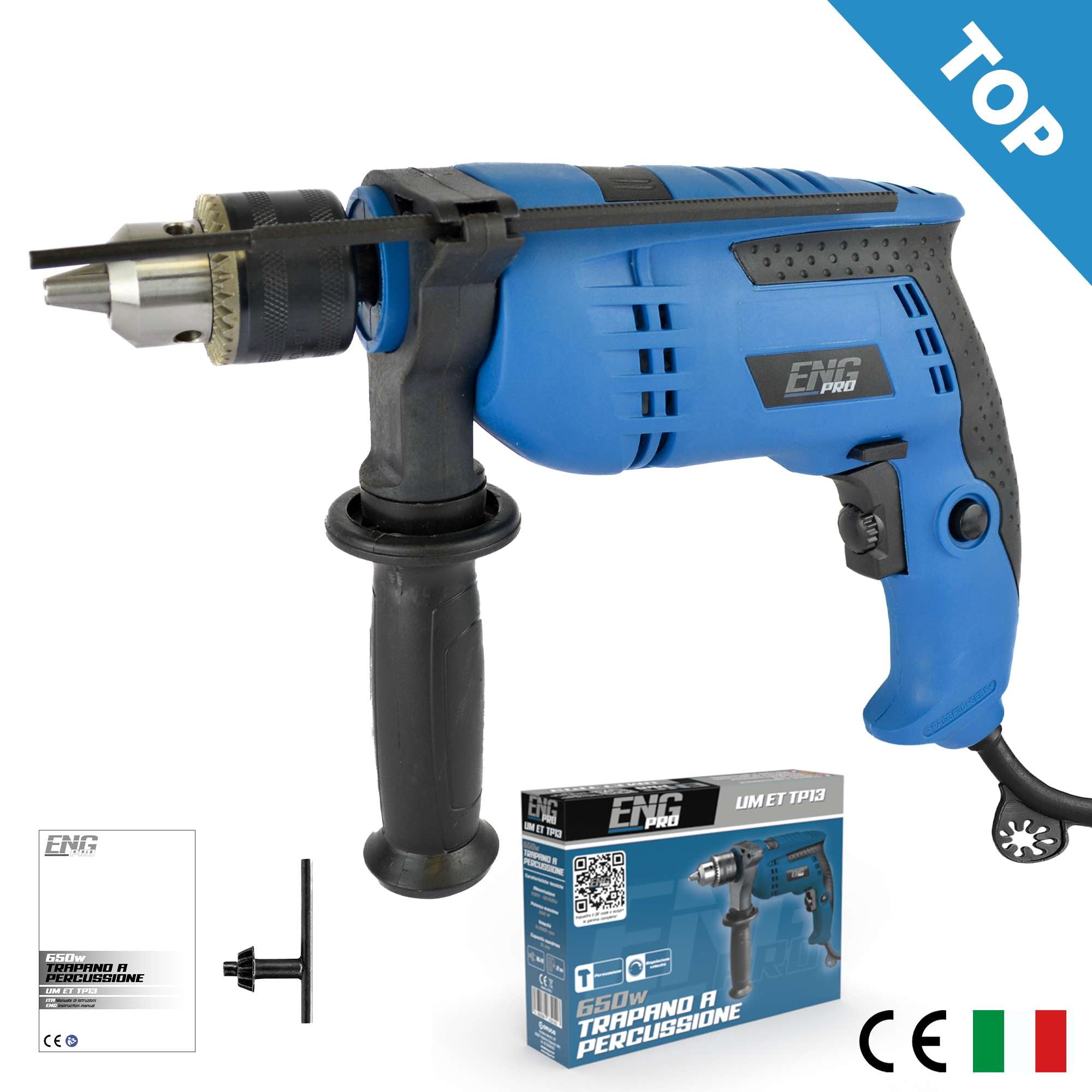 Percussion drill 650W 13mm - ENG PRO - UM ET TP13
