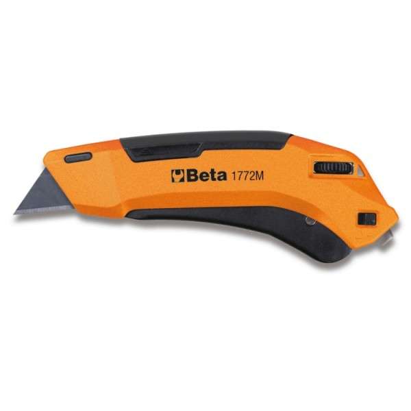 Automatic safety retractable blade cutter supplied with 4 blades - 1772M Beta