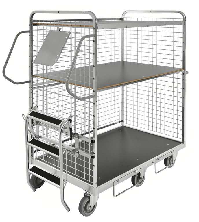 Large flexible everything trolley with brake 1295 x 810 x 1700 Kongamek