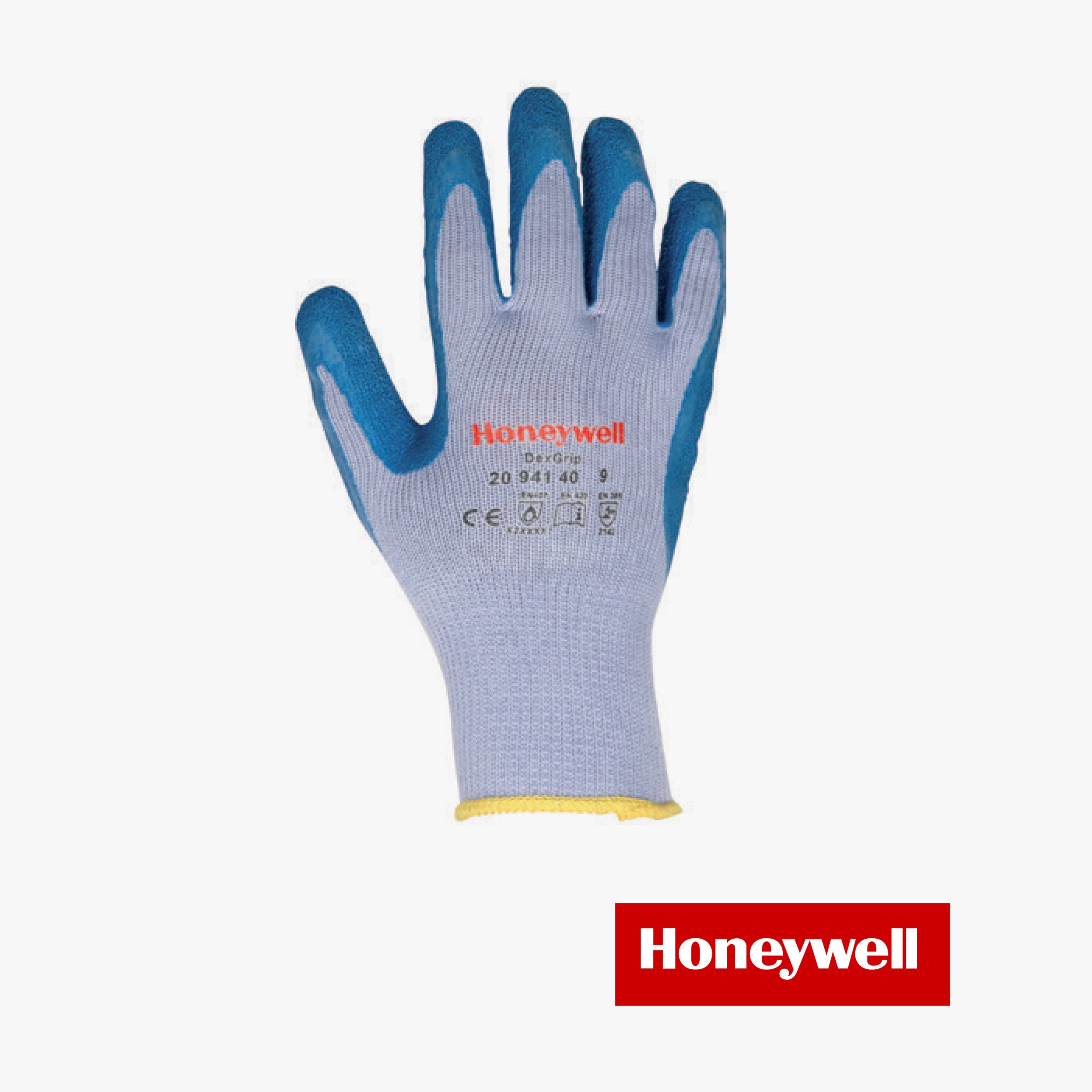 Gloves dexgrip 2094140 blue rubber size (10/8/9)