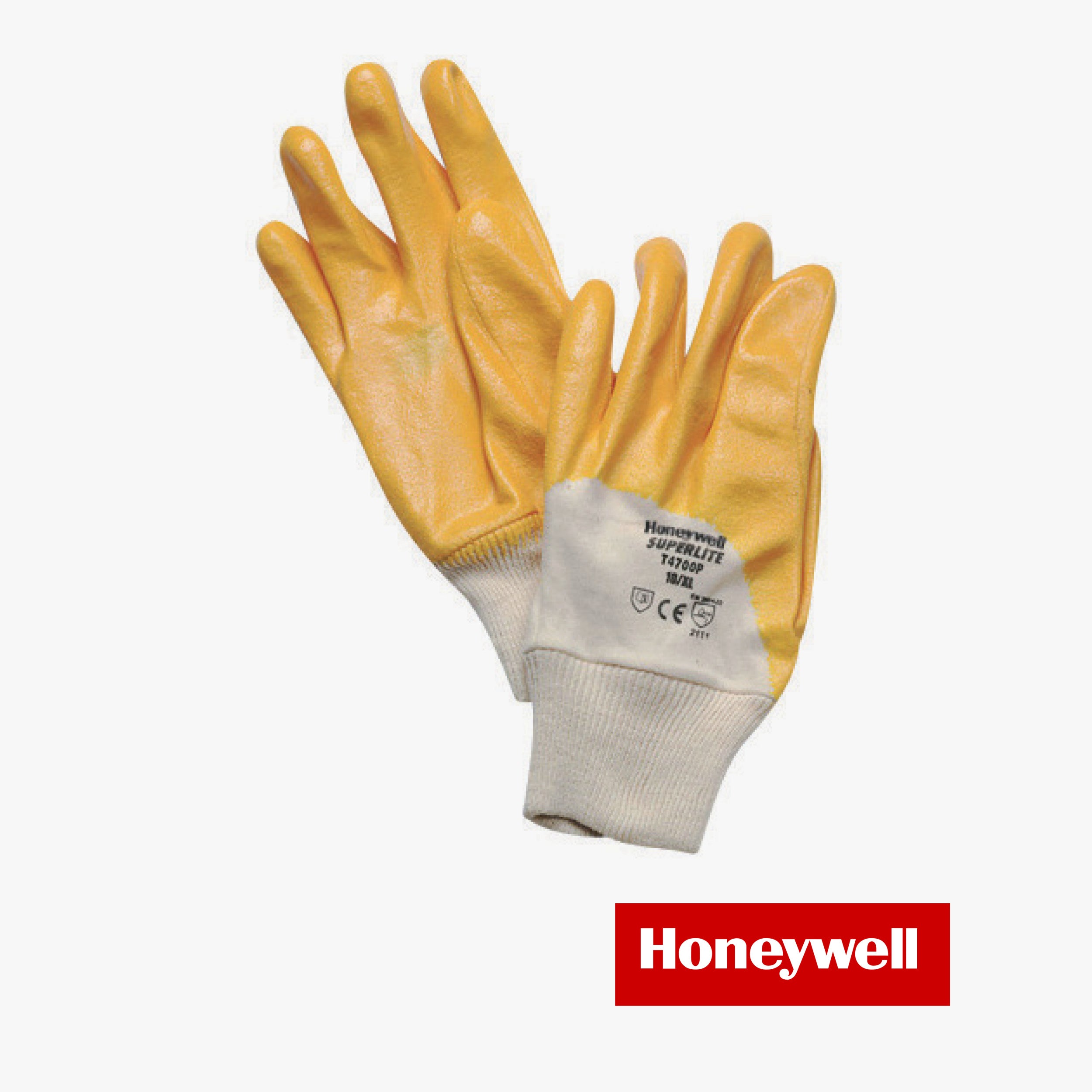 Gloves superlite plus nitr.yellow pols (10/xl , 7/s , 8/m , 9/l)