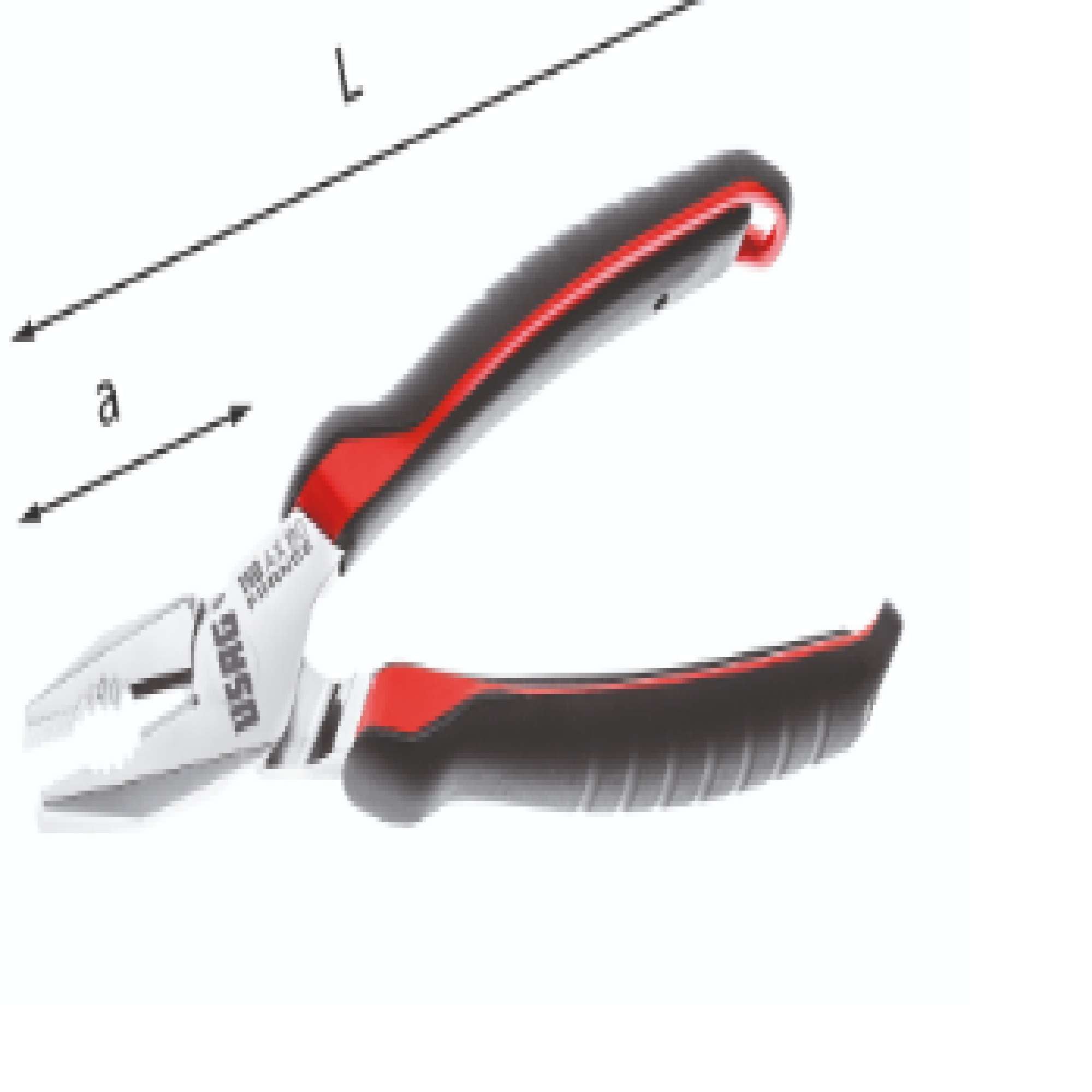 Universal 180 mm Long Pliers with PVC Handle - Usag 150 CX 180