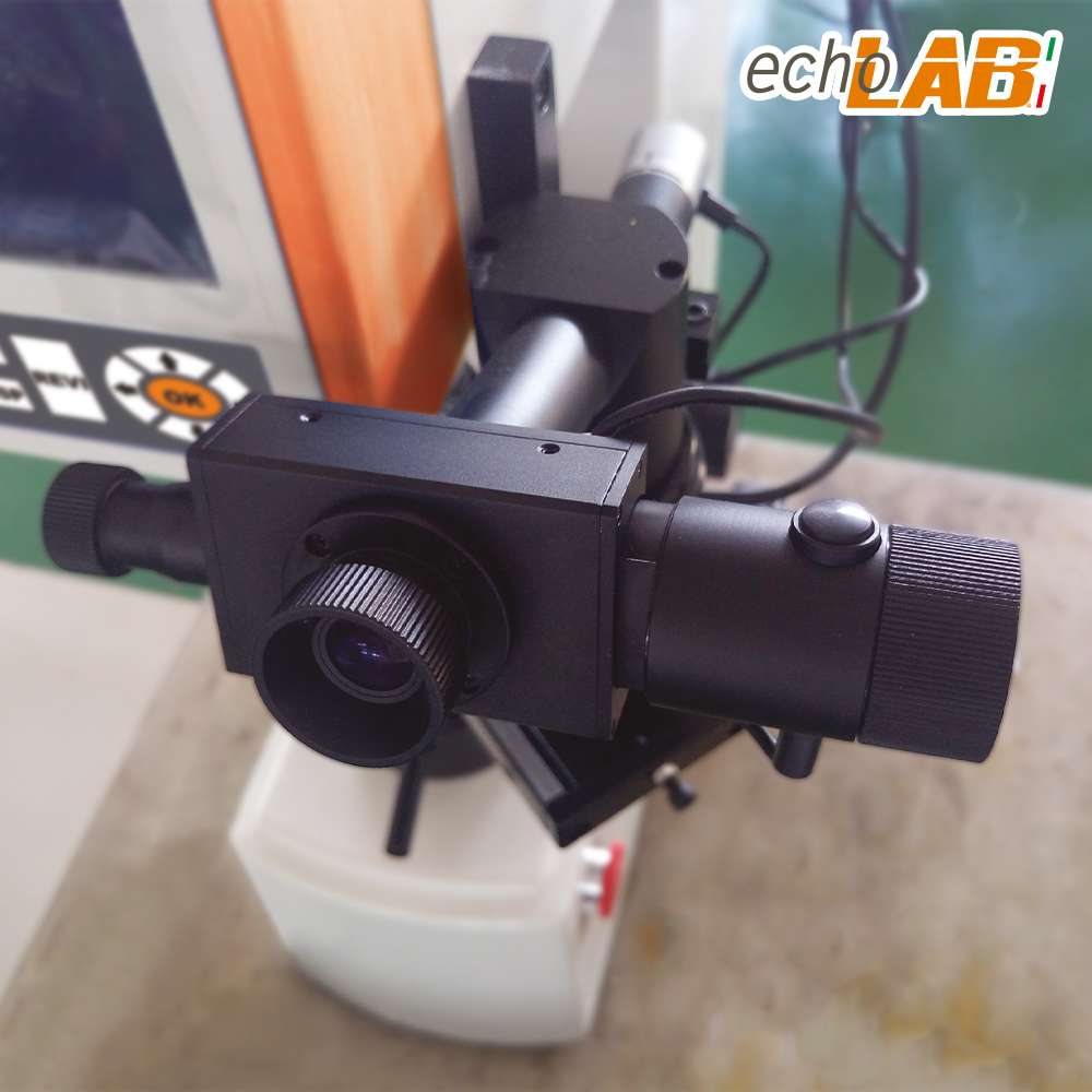 Digital Brinell, Rockwell & Vickers Hardness Tester with 7 level of test forces and RS232 interface for computer connection - HTU 200BVR D - echoLAB