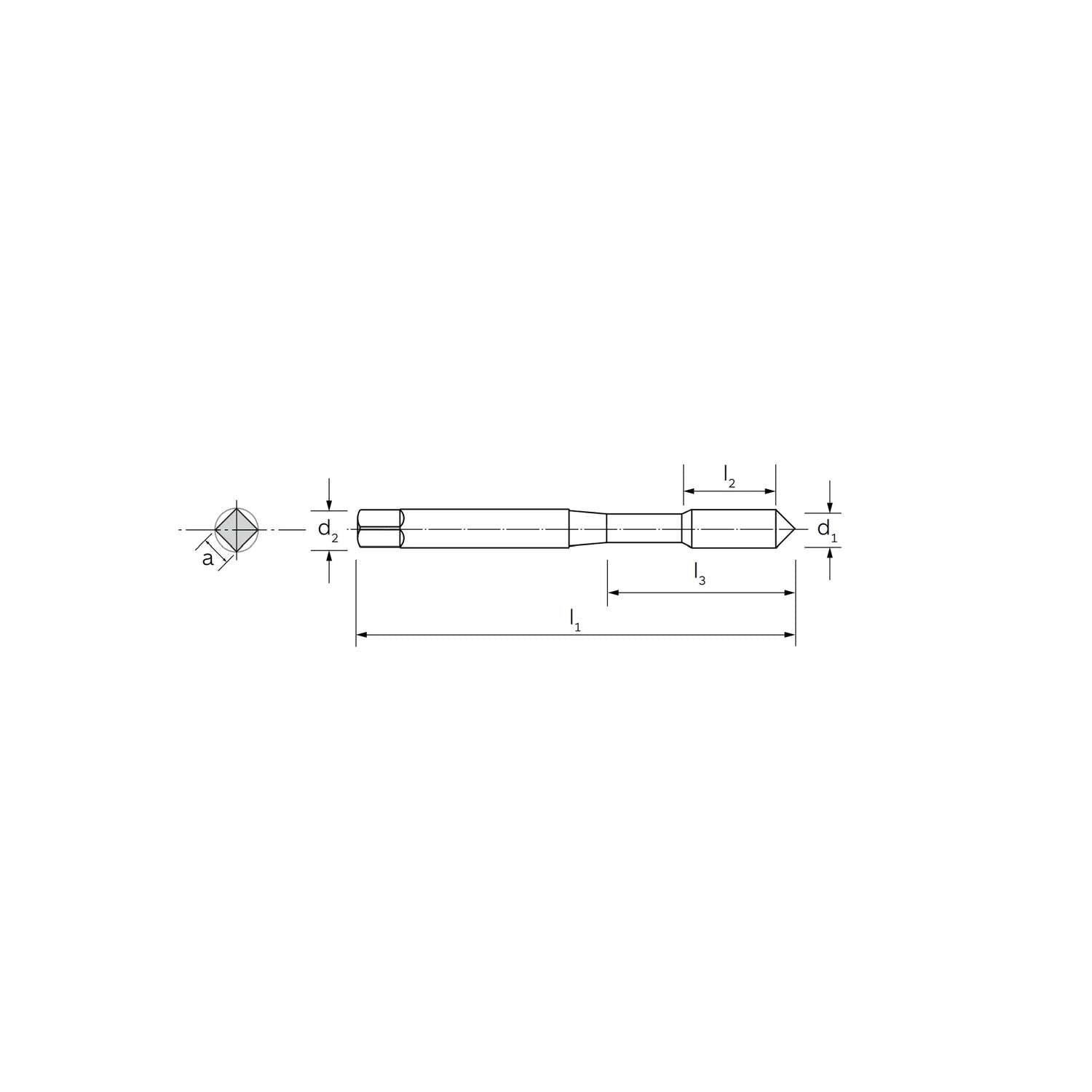 Machine tap for general applications 40 VAP DIN 371 4 - ILIX