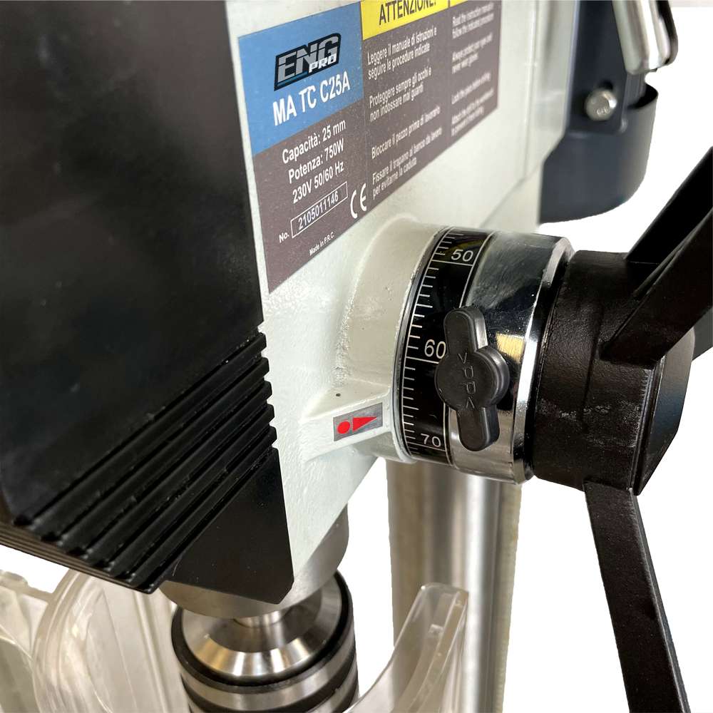 Column drilling machine with belt 25mm adjustable speed - ENG PRO - MA TC C25A
