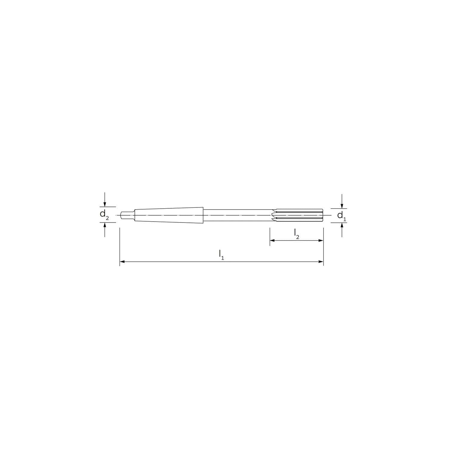 Expansion machine reamer with conical connection 8 - ILIX