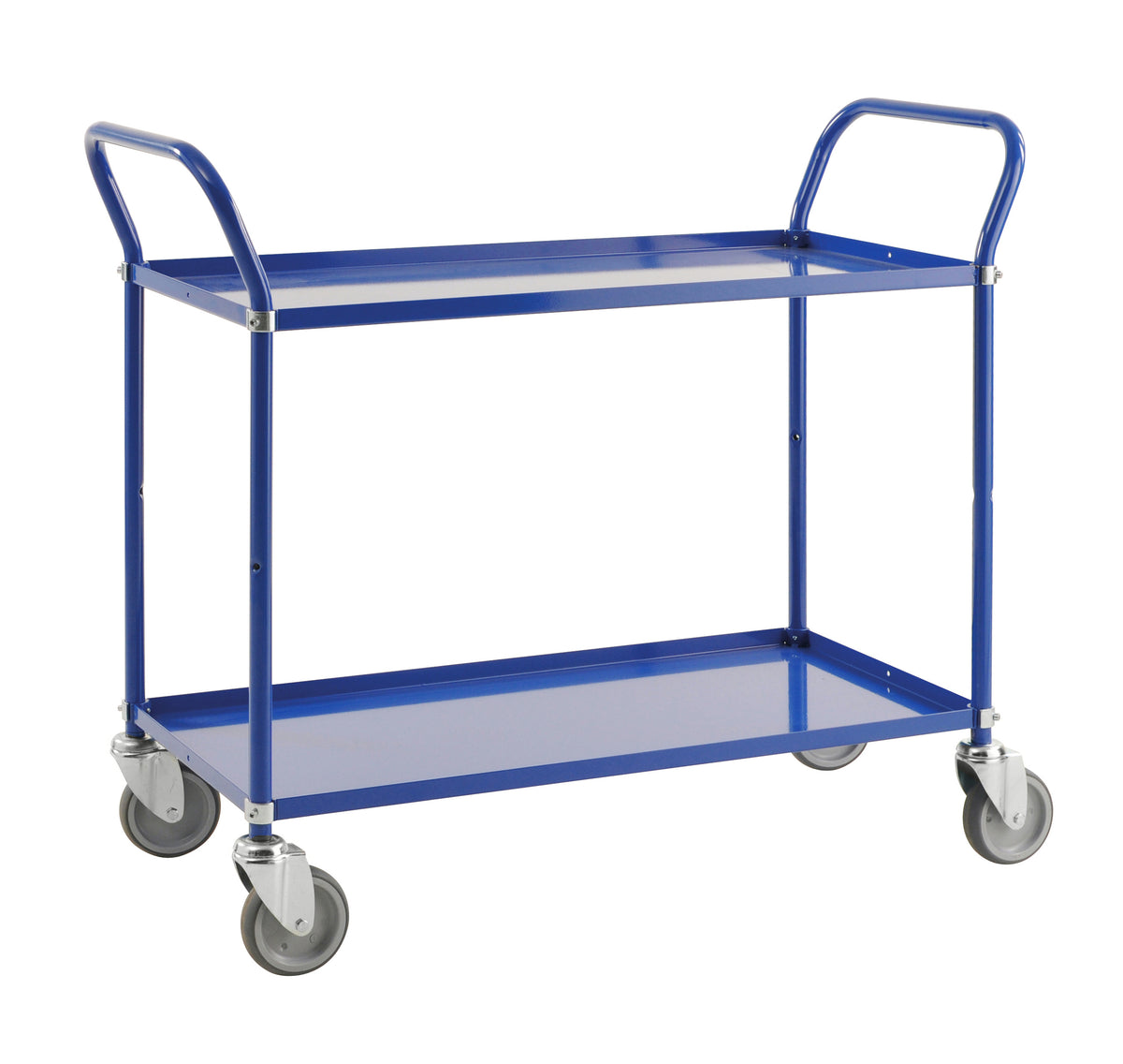 Light-Shelf-Rollwagen 2 Ebenen Blau - KM4147-B Kongamek
