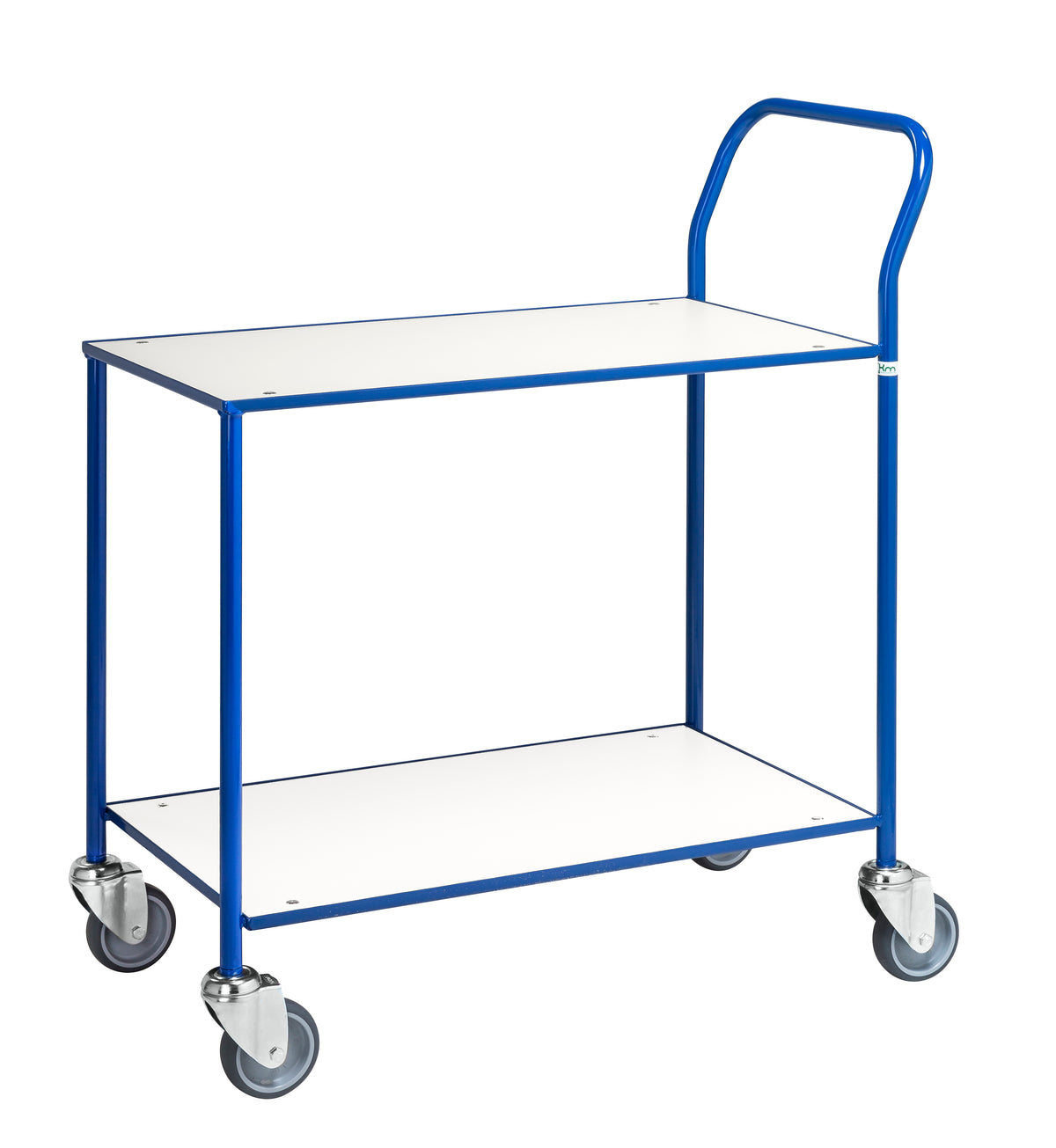 Kleiner Tischentrollley mit 2 Ablagen, vollverschweißt, L x B x H (mm) 840 x 430 x 970