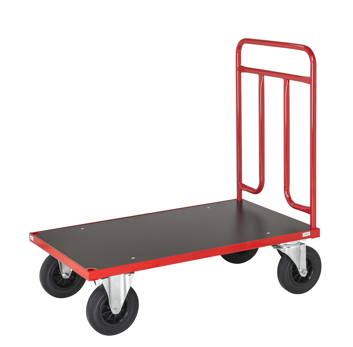 Plattformwagen mit Bordbrettl 2 feste Räder 2 Lenkrad 1000 x 600 x 1000