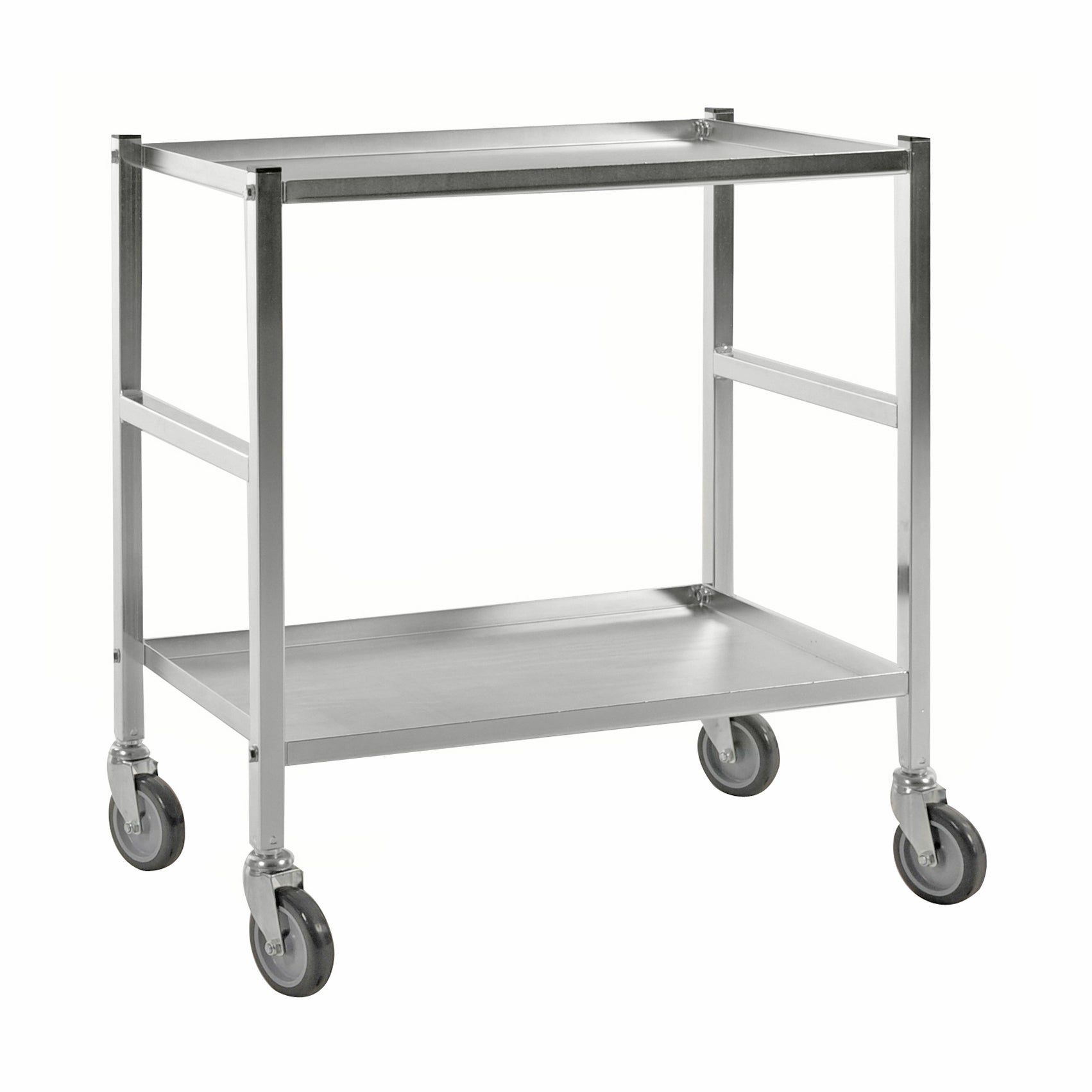 Electro galvanised Smart table top trolley with 2 shelves 690 x 430 x 750