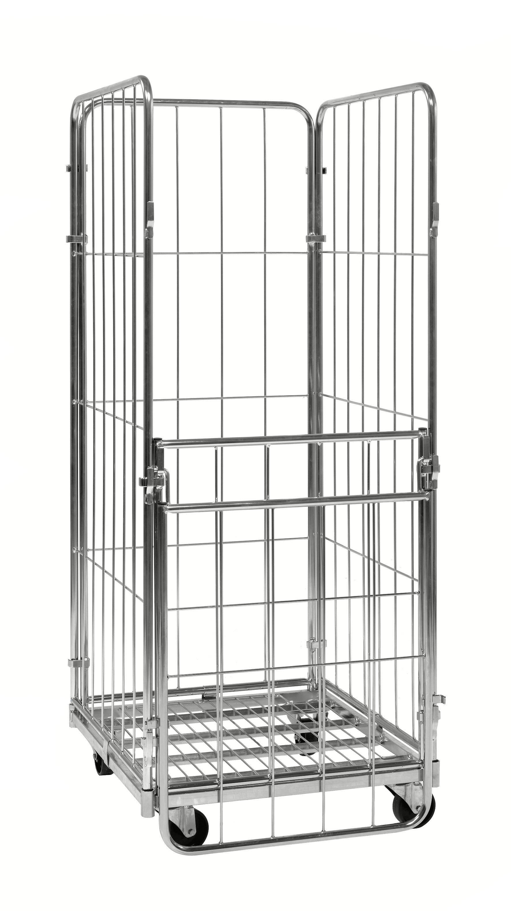 Roll container with 3 tailgates 1 side opening tailgate 720 mm - Kongamek