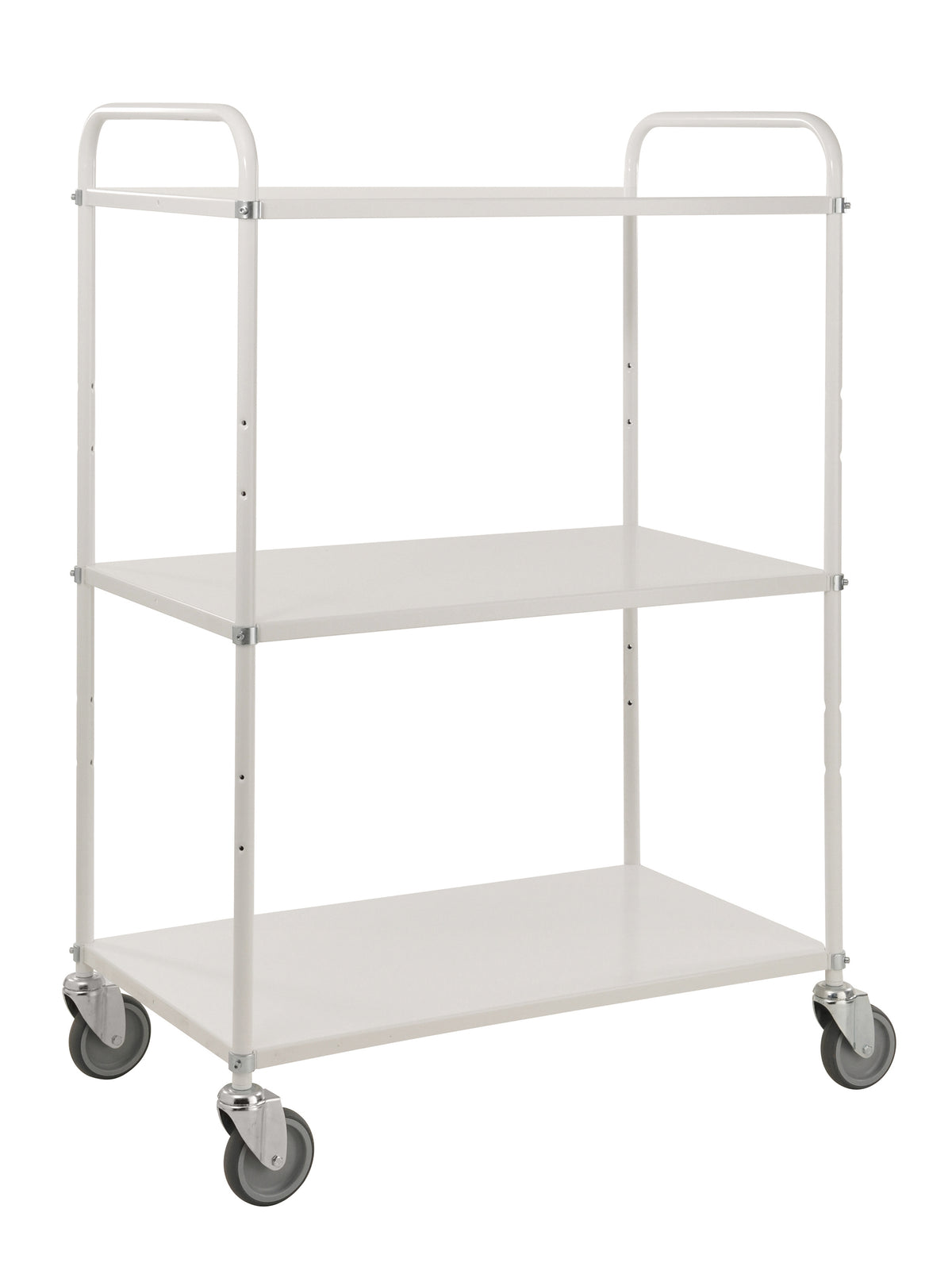 Light shelf Weißer Servierwagen mit 3 Ablagen L x B x H (mm) 980 x 585 x 1445
