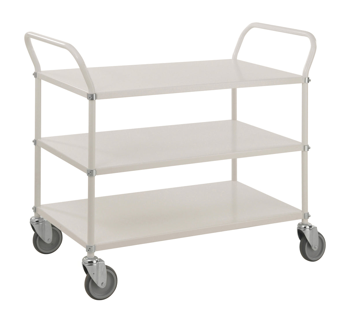 Light-Shelf-Rollwagen 3 Ebenen Weiß - KM4148B Kongamek