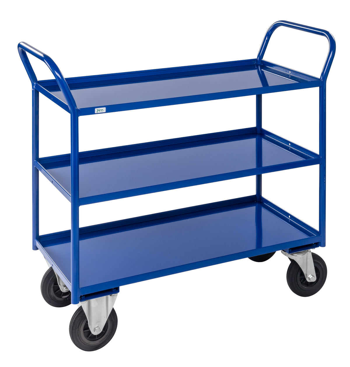 Regalwagen 3 Ebenen, vollverschweißt Blau KM4176-B Kongamek