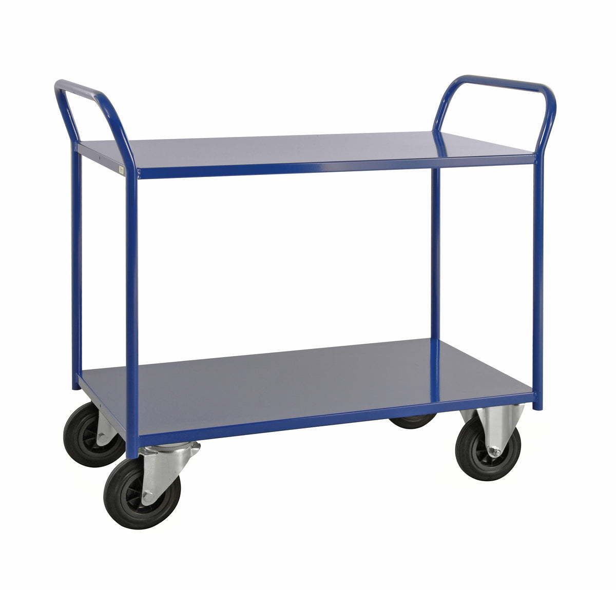 Regalwagen 2 Ebenen, vollverschweißt Blau KM4168-B Kongamek