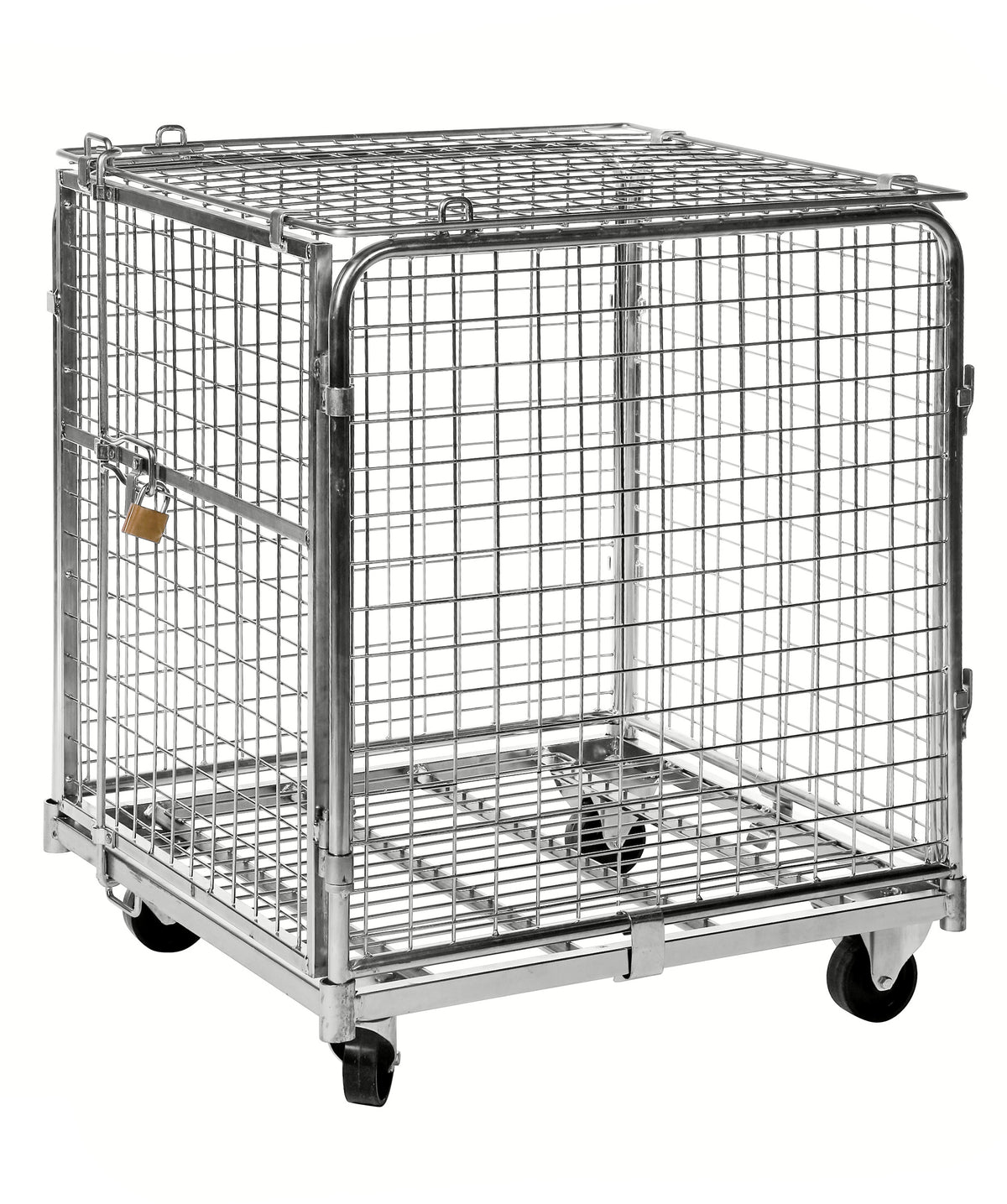 Sicherheitsbehälter, elektroverzinkt, 720 x 830 x 1840 mm, Fassungsvermögen 400 kg