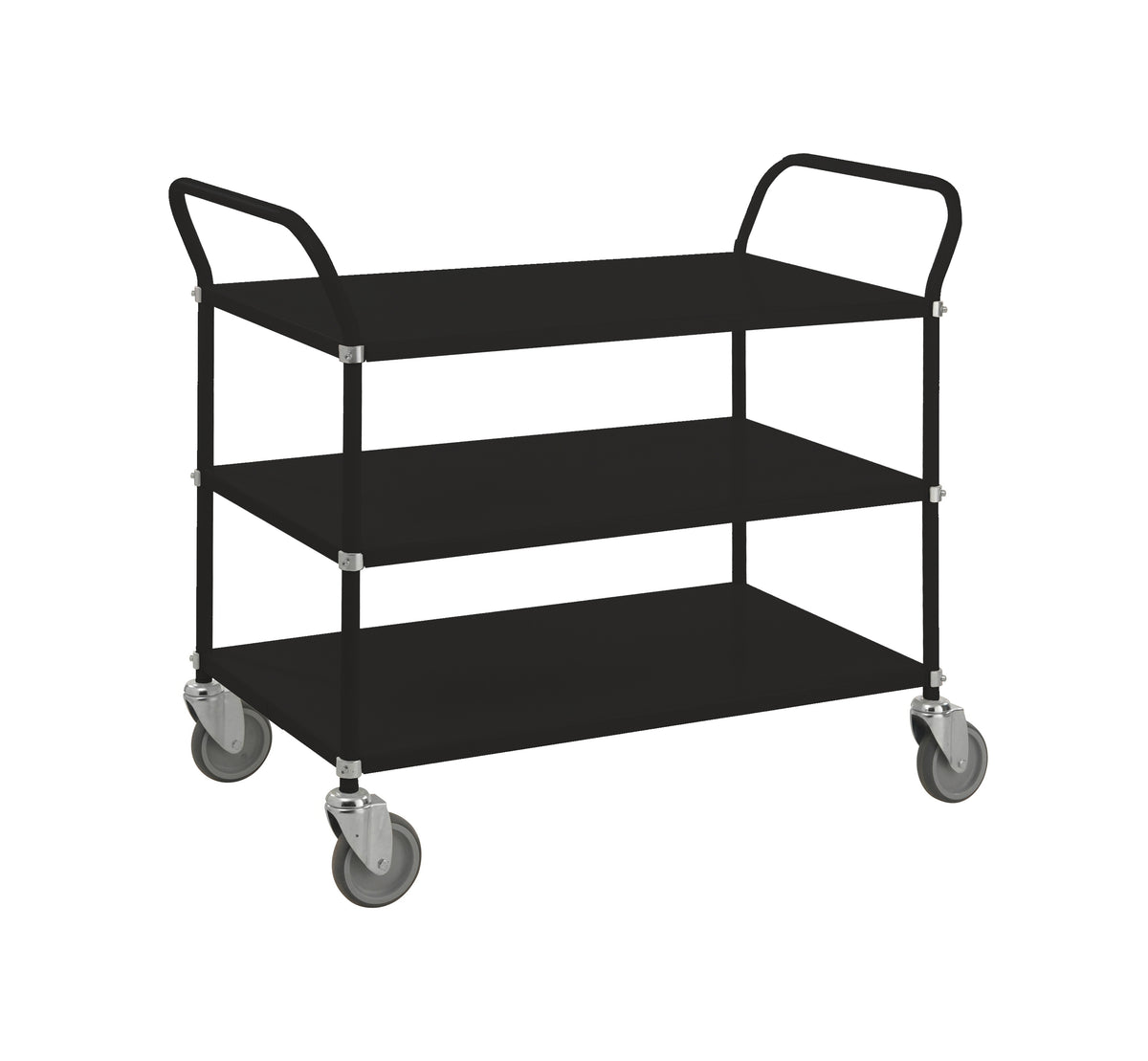 Blechwagen Farben behalten 3 Regalböden 1080x480x940 schwarz Kongamek