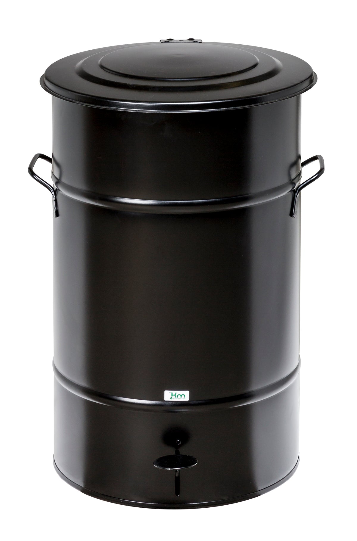 Trittmülltonne 70 l schwarz 415x415x630 - Kongamek