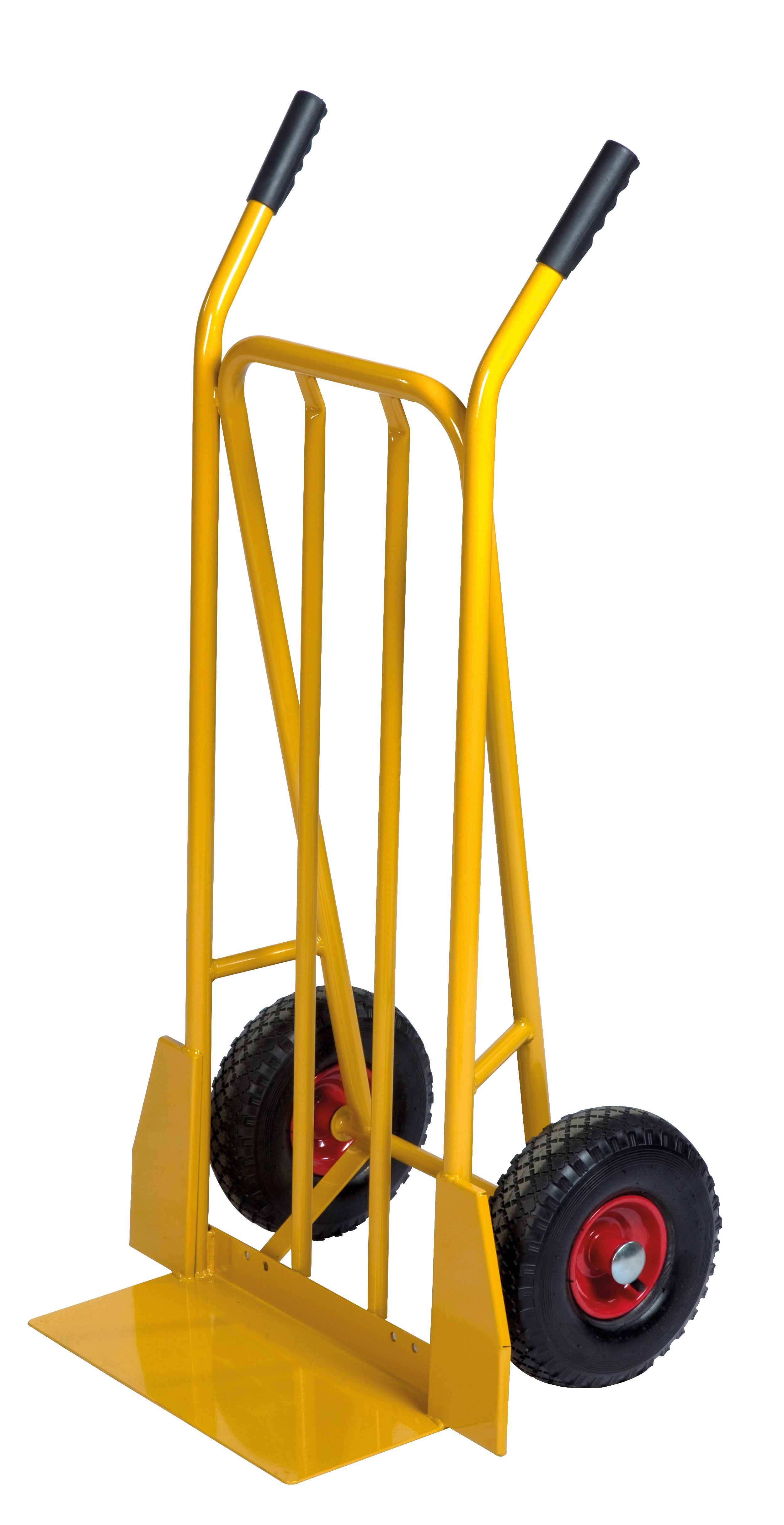 Yellow folding luggage cart - 470 x 555 x 1110 - KM105 Kongamek