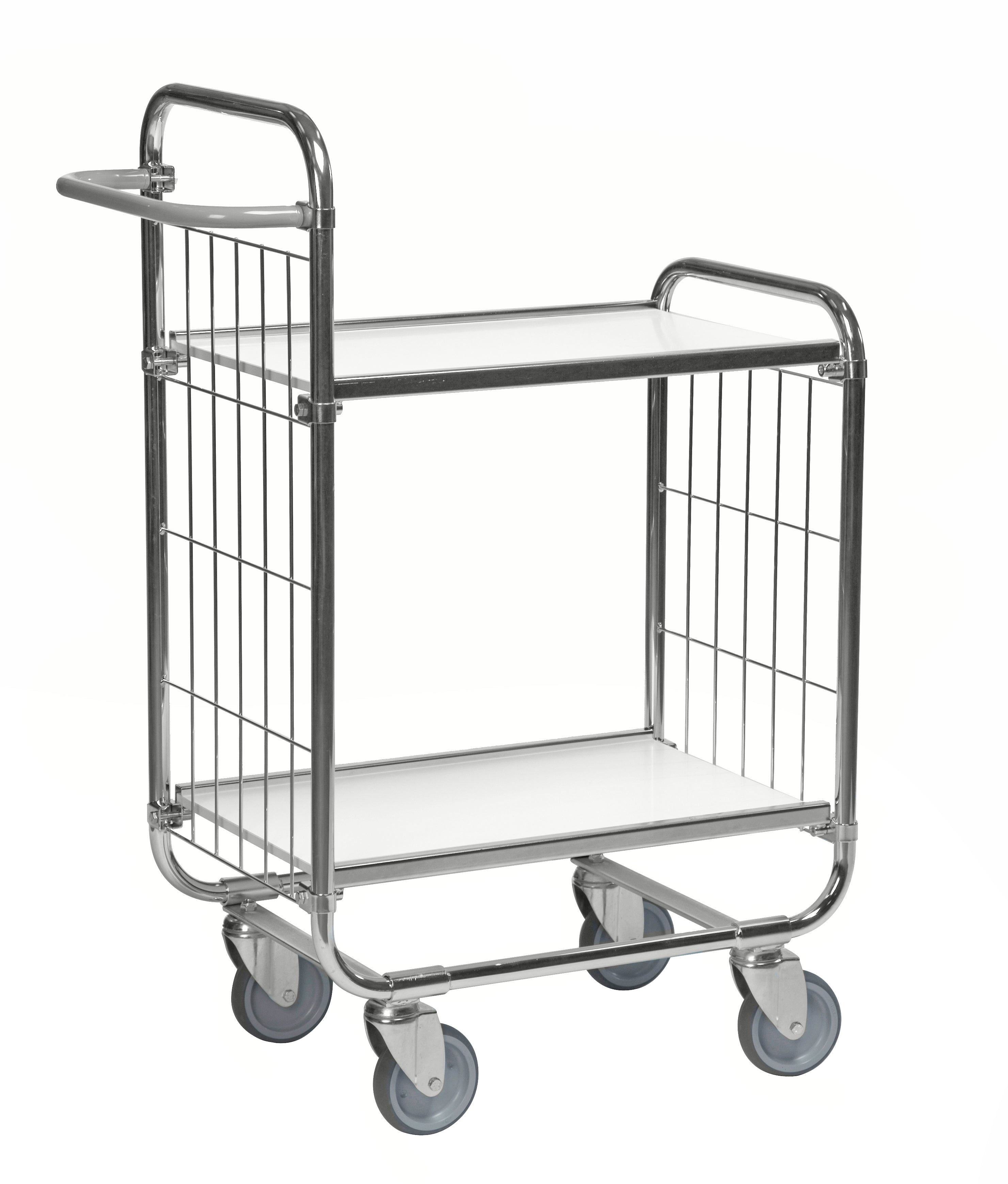 Flexible everything trolley series 8000 1395x470x1120 white - Kongamek