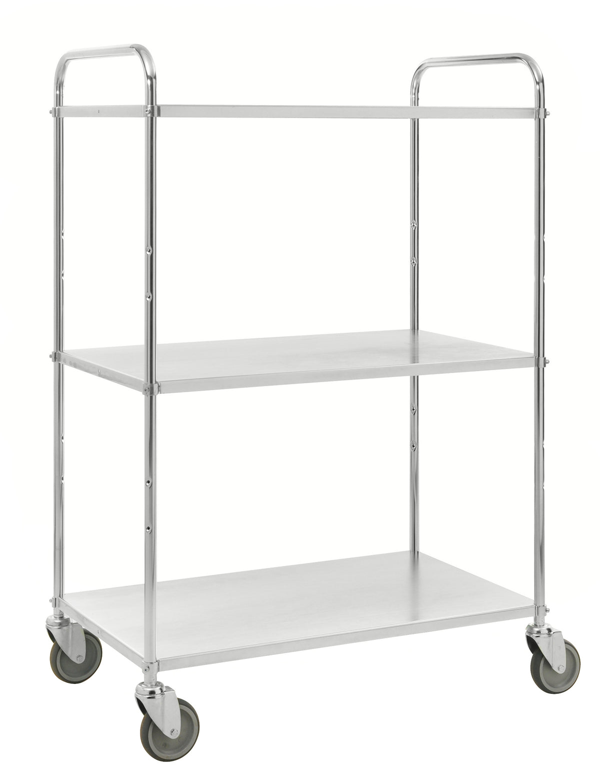 Light-Shelf-Elektrogalvanisierter Servierwagen mit 3 Ablagen 980 x 585 x 1445